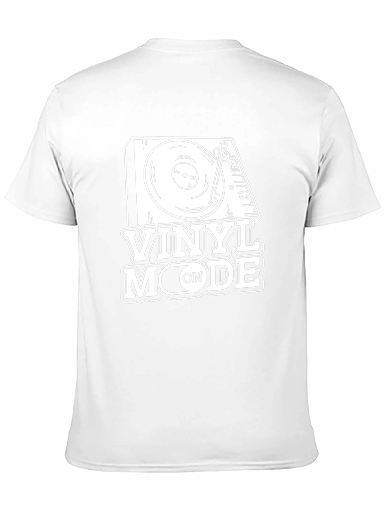 Vinyl Mode On Black Graphic T-Shirt