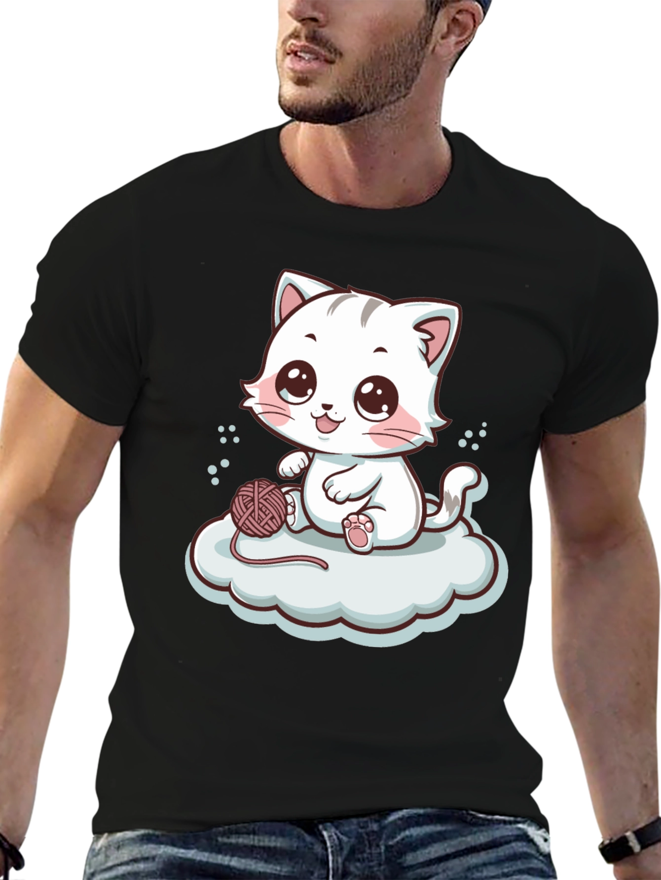 Cute Cartoon Kitten T-Shirt