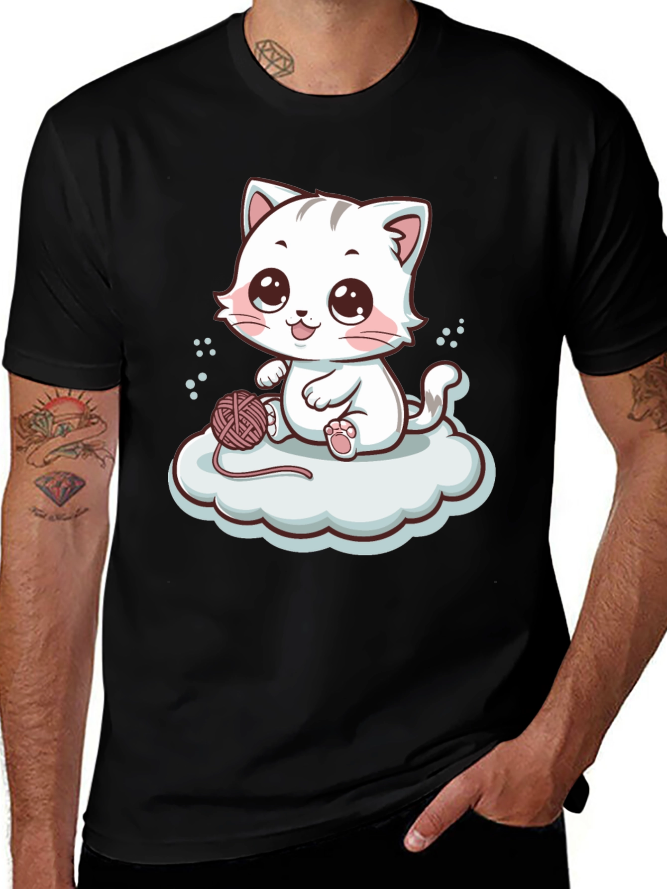 Cute Cartoon Kitten T-Shirt