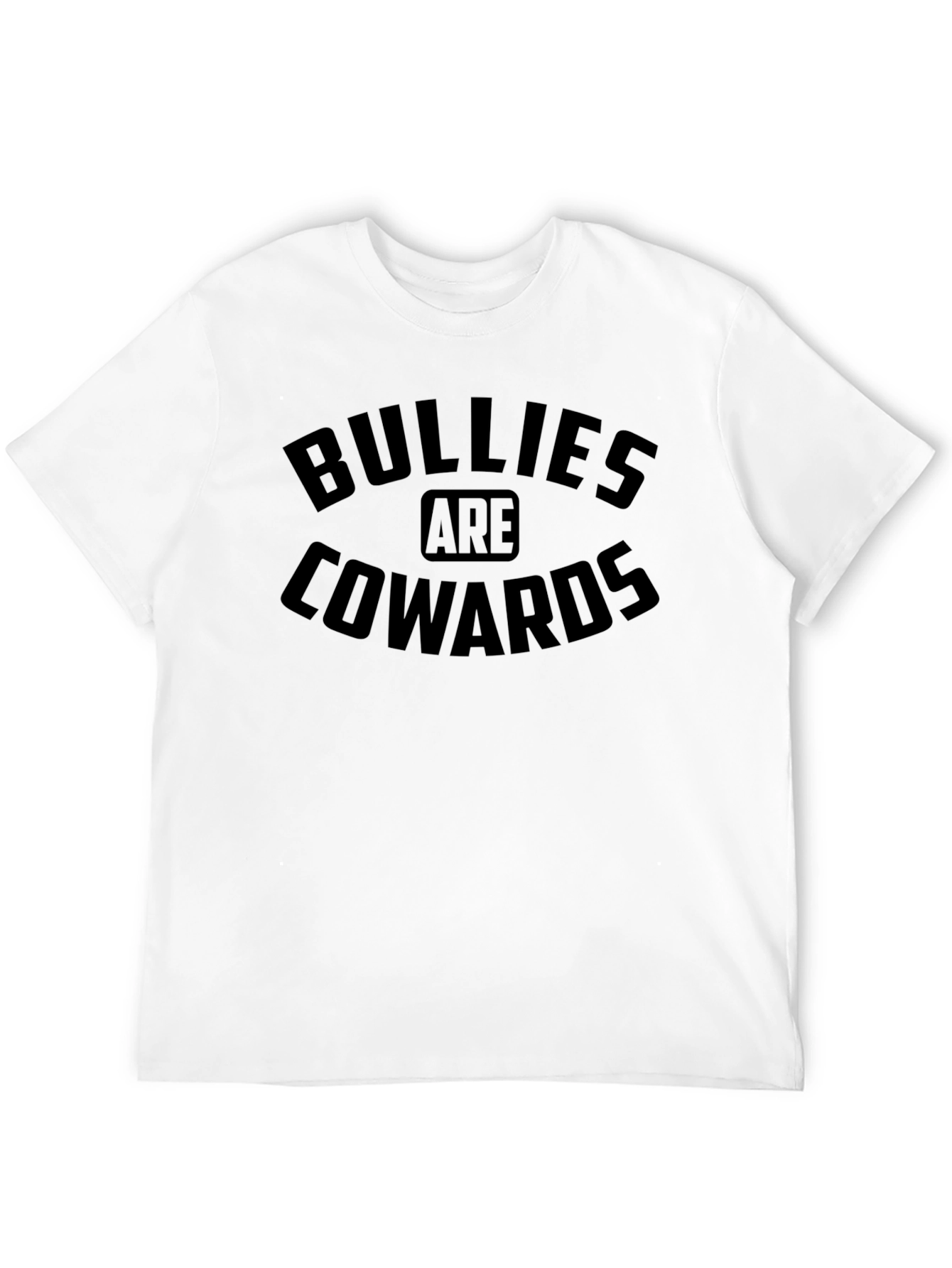 Bullies Are Cowards Black Graphic T-Shirt