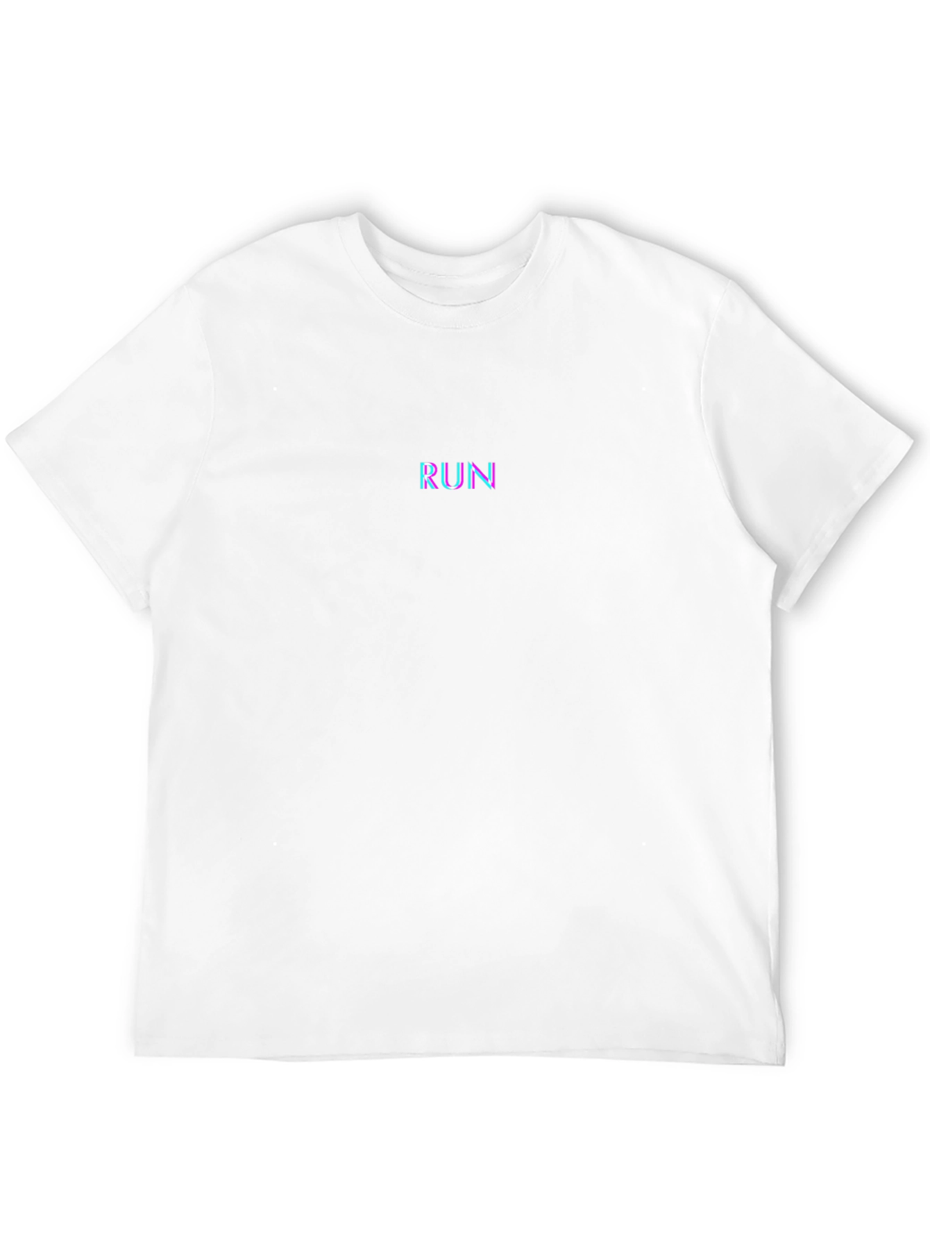 Run Glitch T-Shirt - Mens Black Graphic Tee