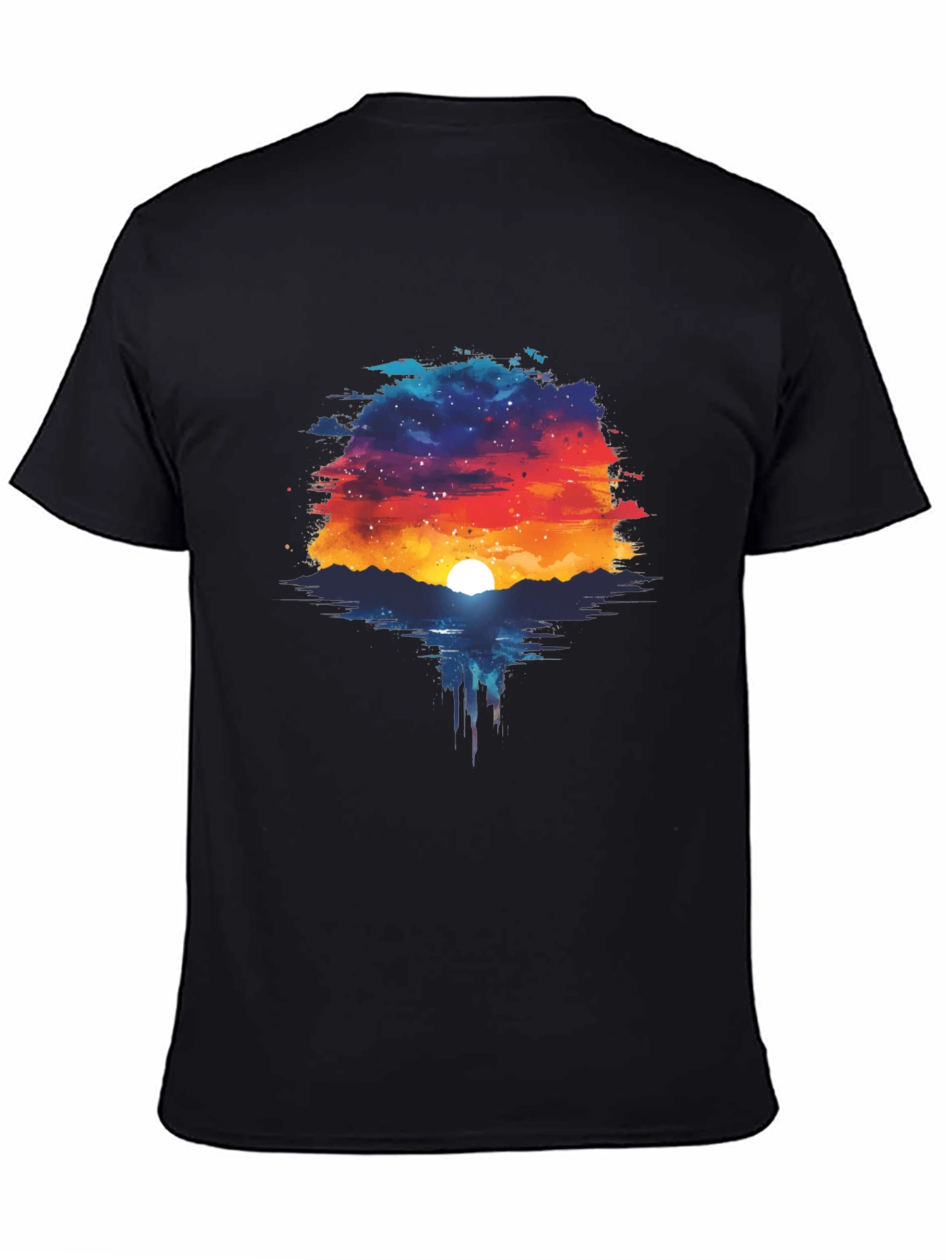 Sunset Galaxy T-Shirt - Unique Graphic Tee