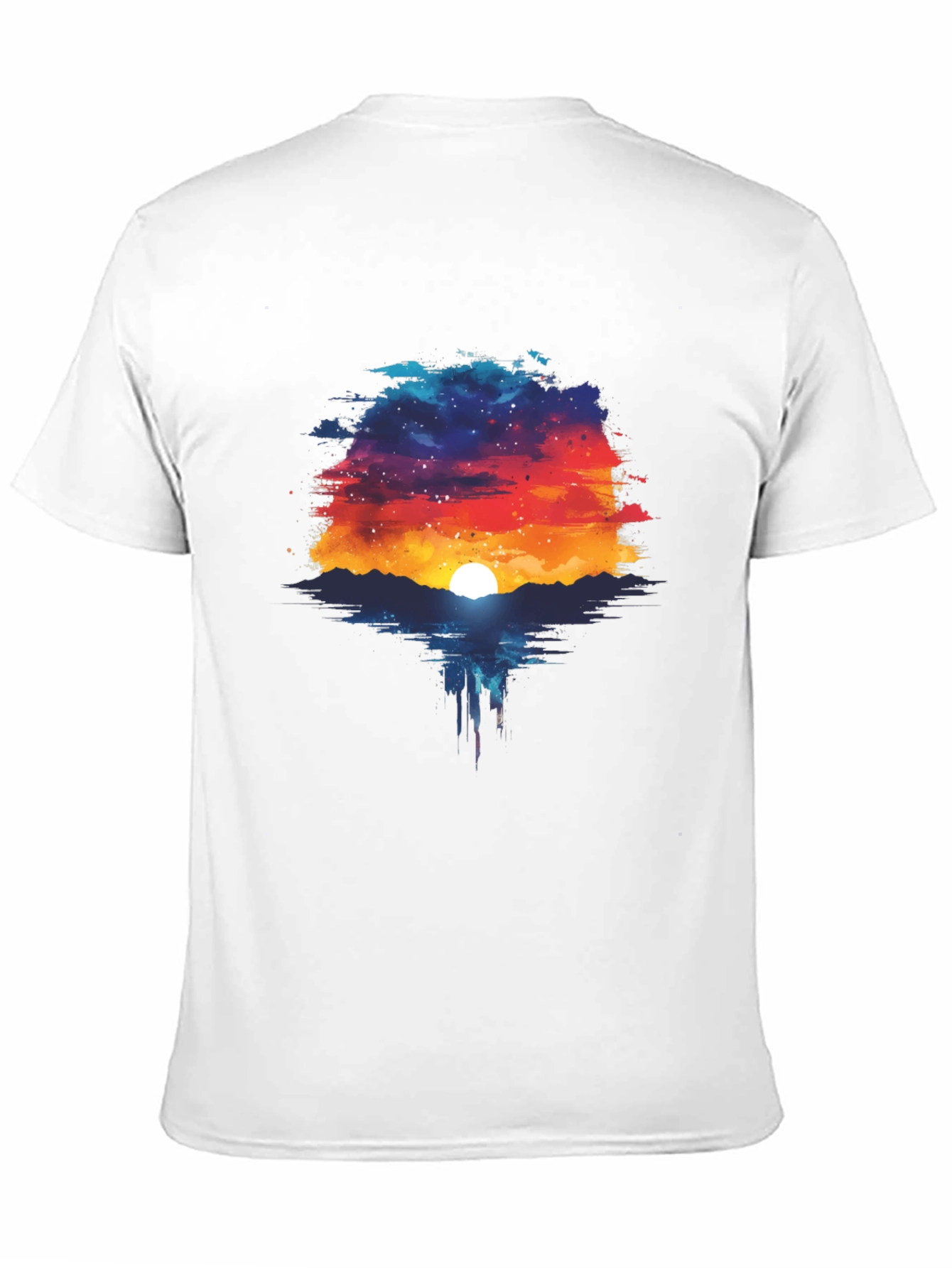 Sunset Galaxy T-Shirt - Unique Graphic Tee