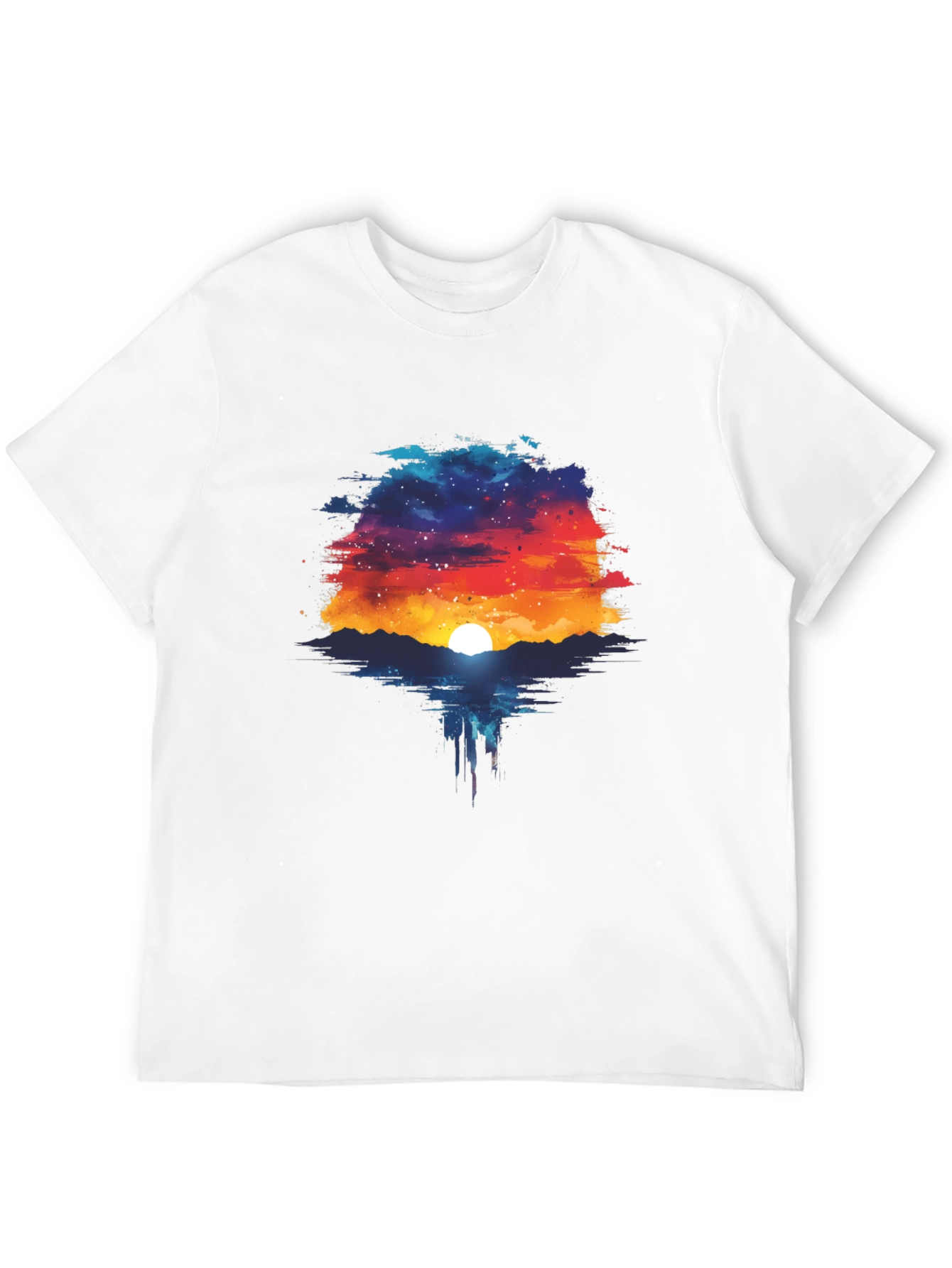 Sunset Galaxy T-Shirt - Unique Graphic Tee