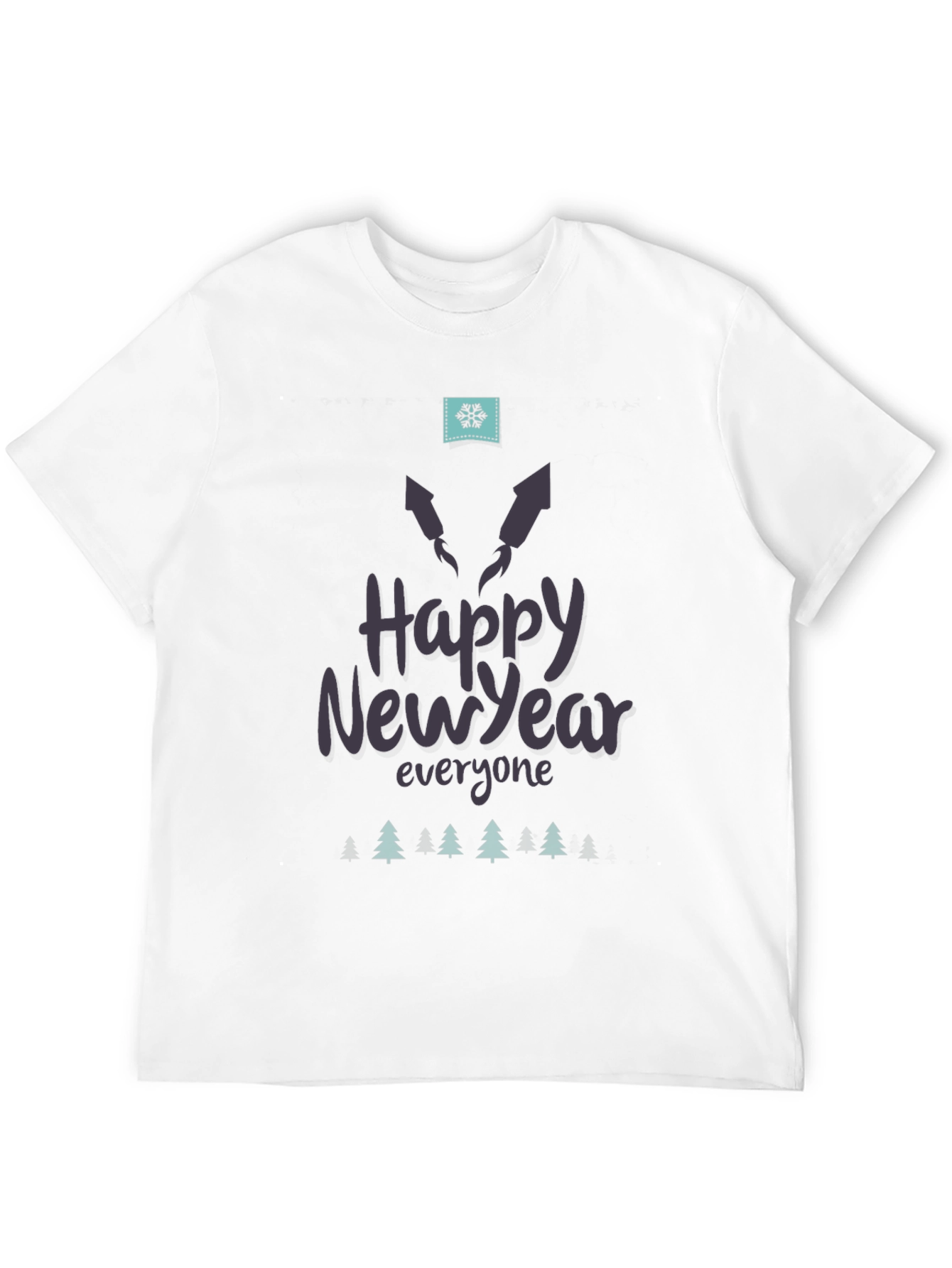 Happy New Year Black T-Shirt
