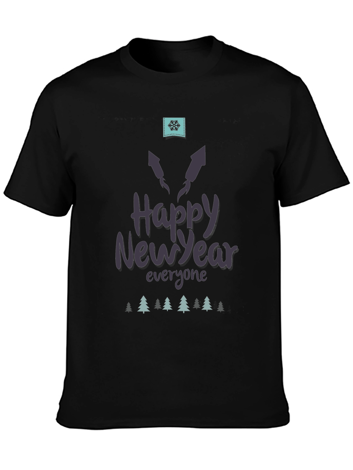 Happy New Year Black T-Shirt