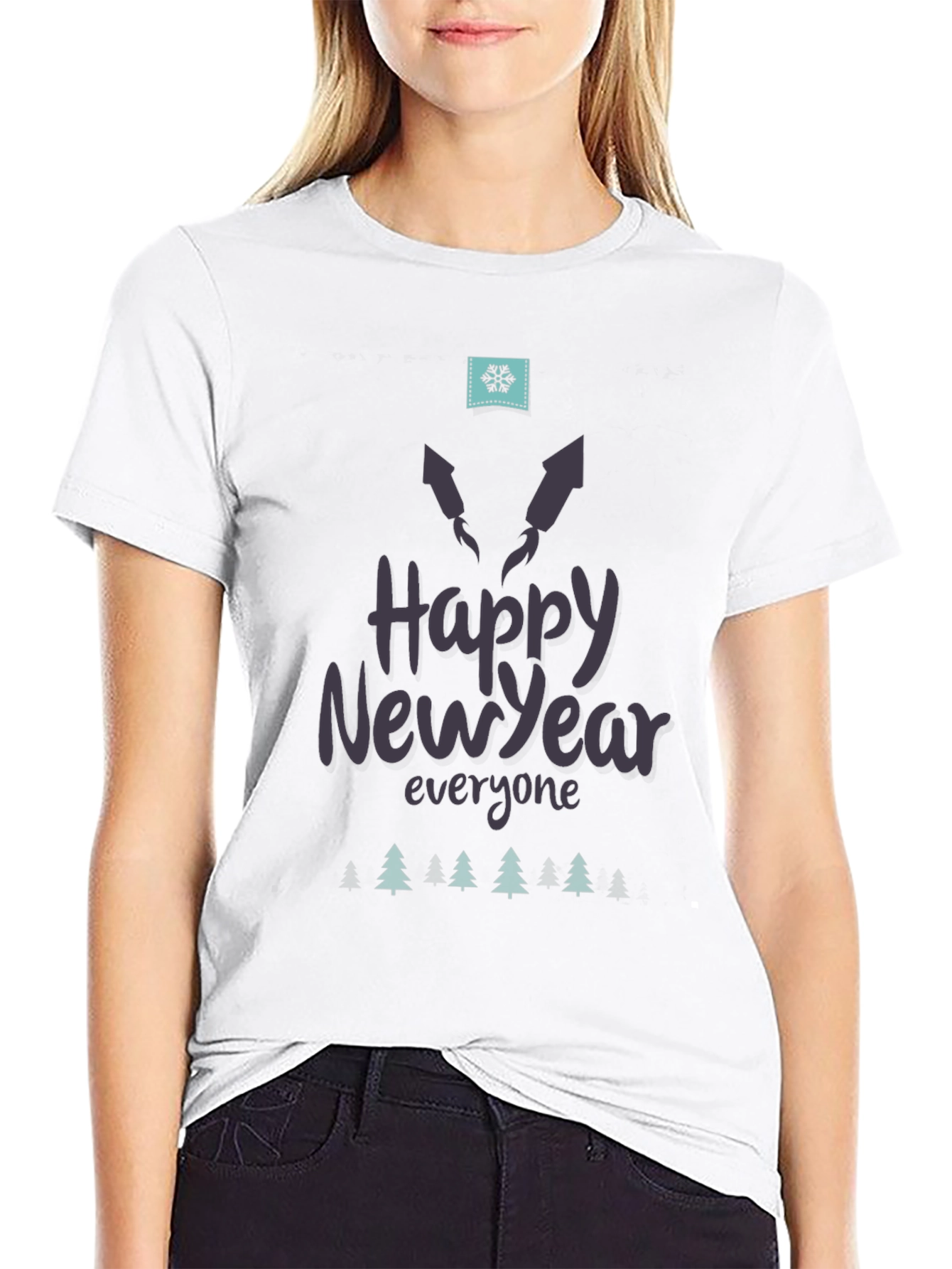Happy New Year Black T-Shirt