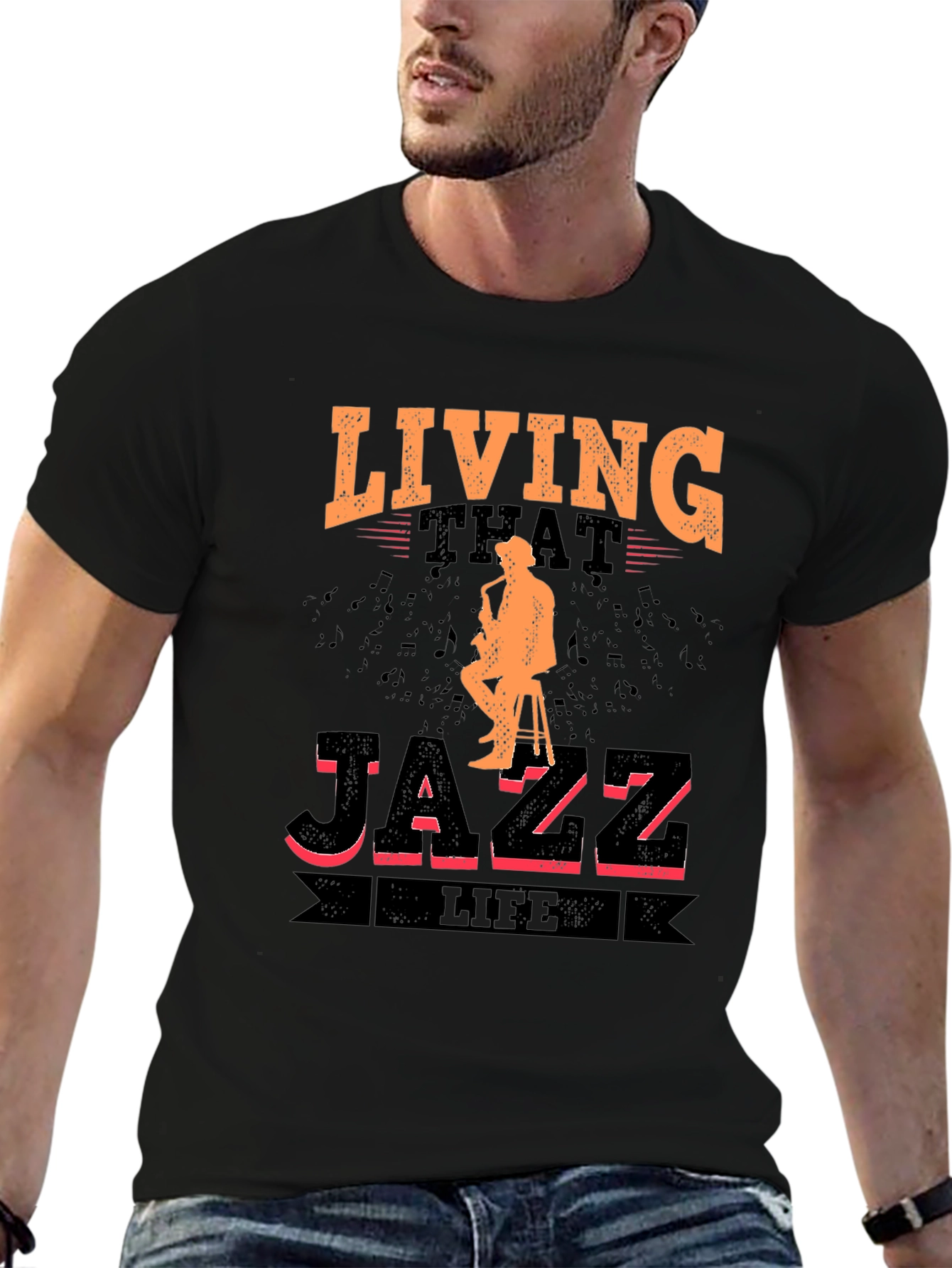 Living That Jazz Life Graphic T-Shirt