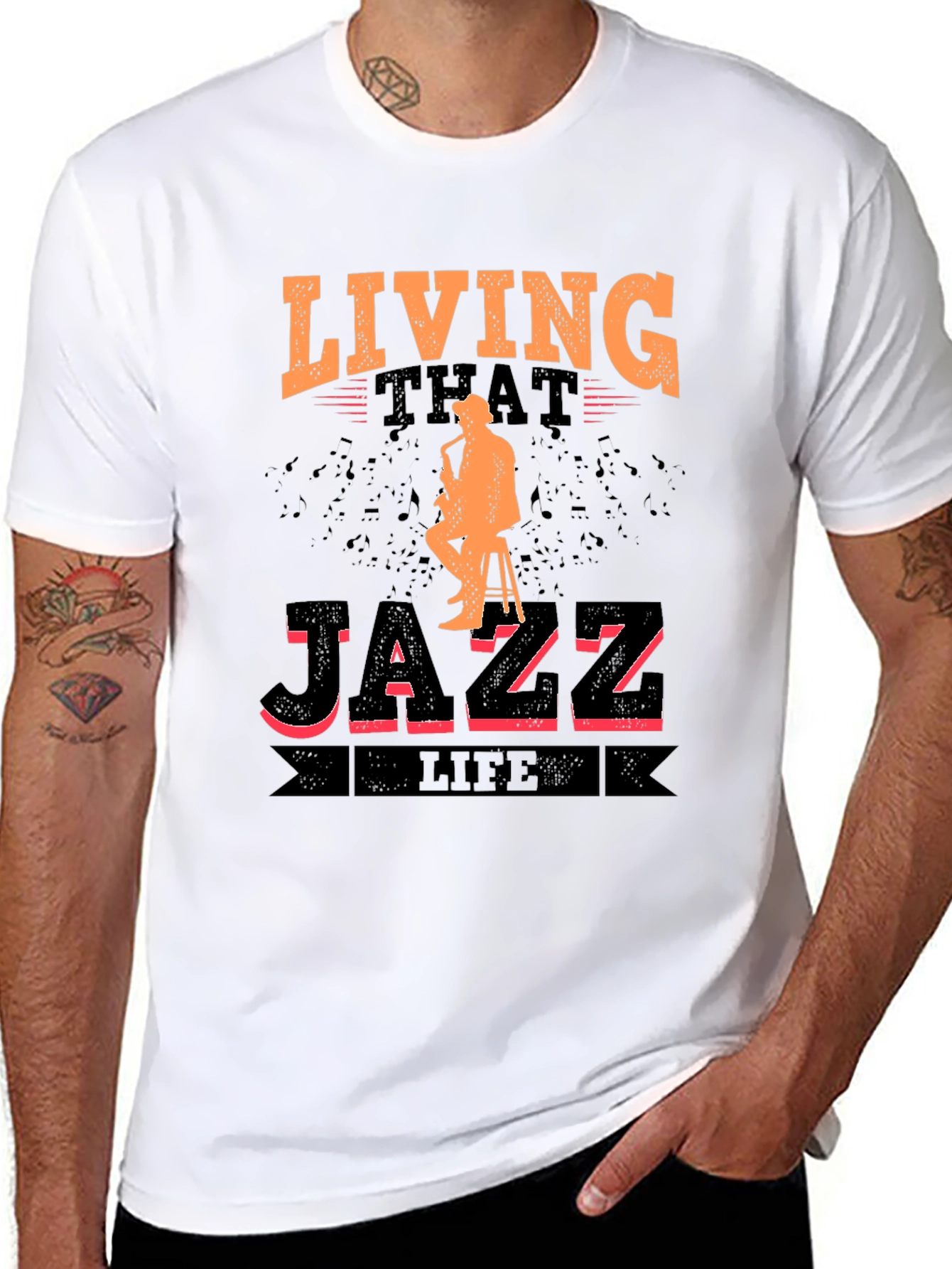 Living That Jazz Life Graphic T-Shirt