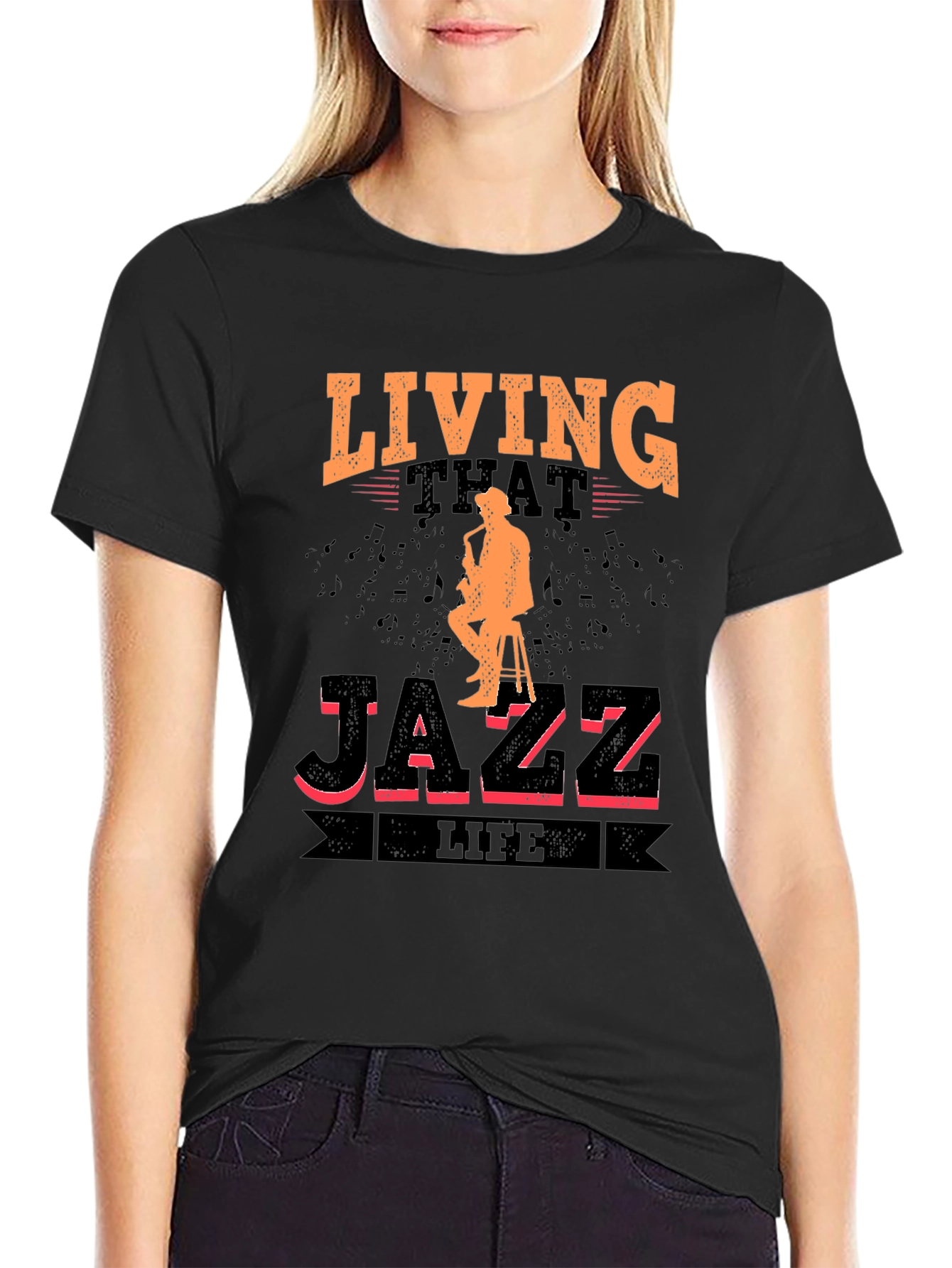 Living That Jazz Life Graphic T-Shirt