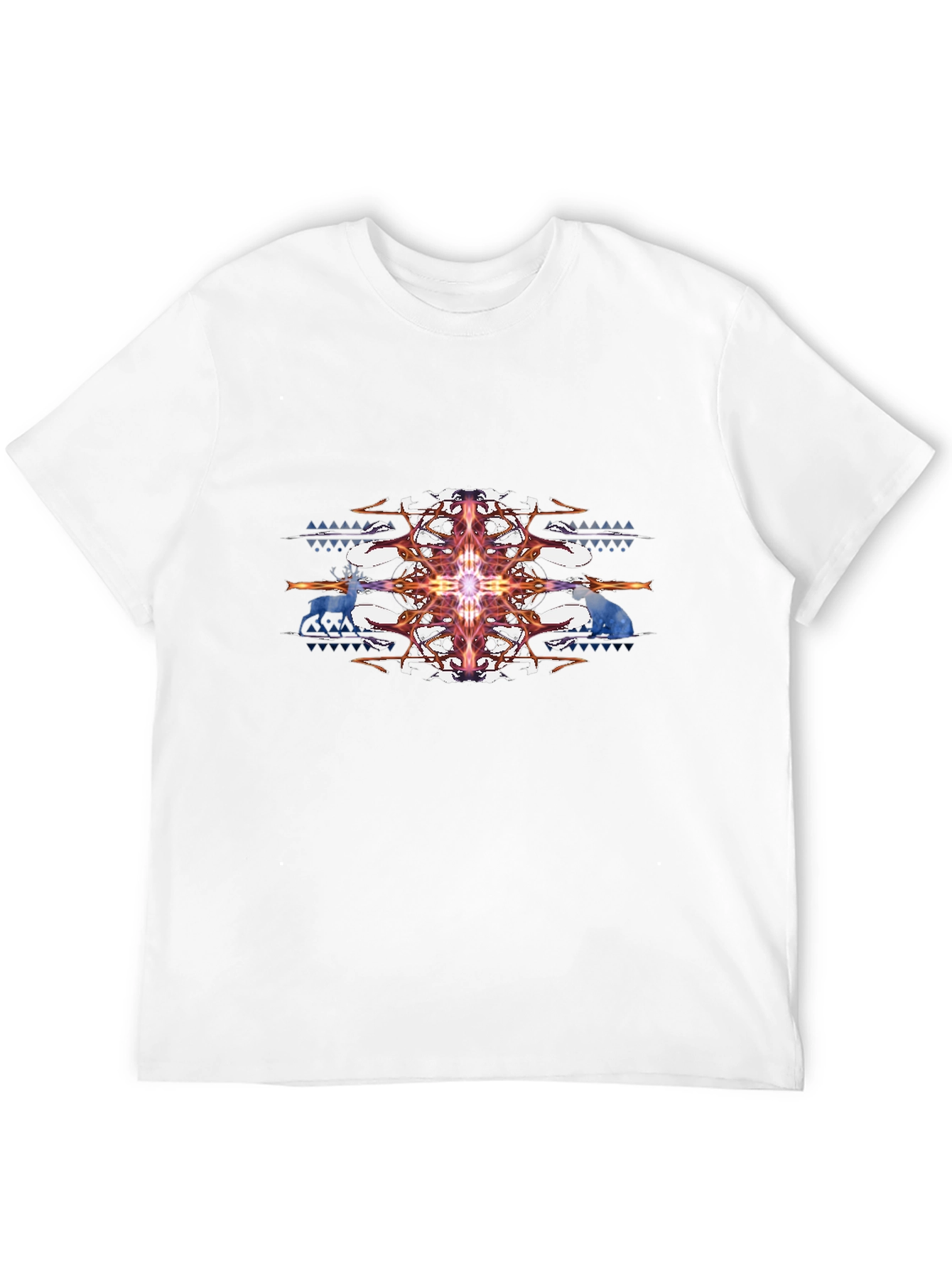 Mystic Deer Graphic T-Shirt - Black
