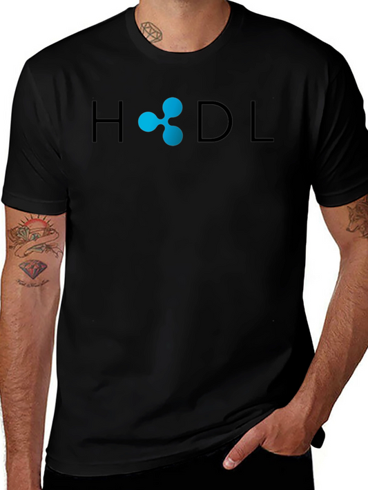HODL Ripple Crypto T-Shirt - Black