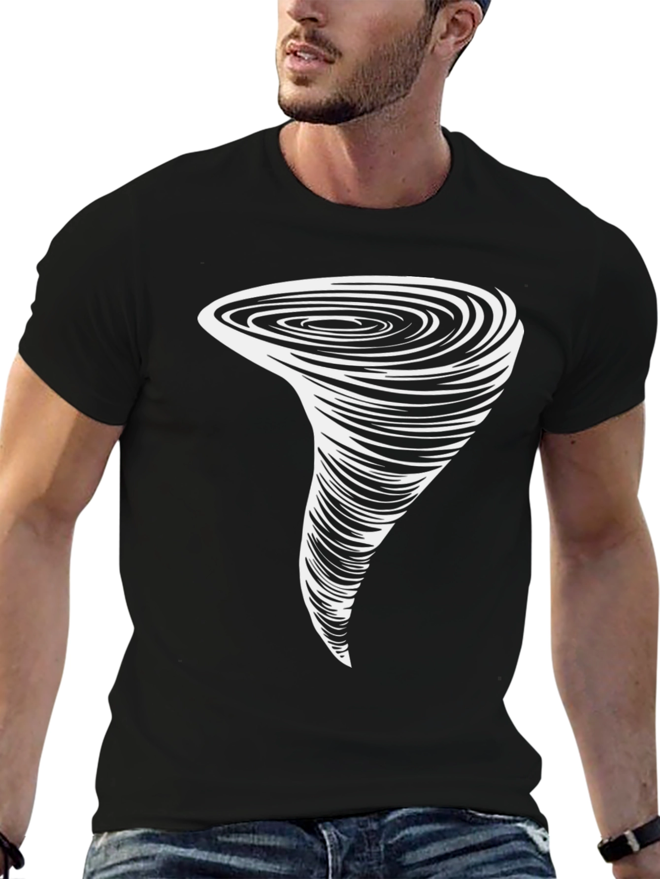 Tornado Graphic Black T-Shirt