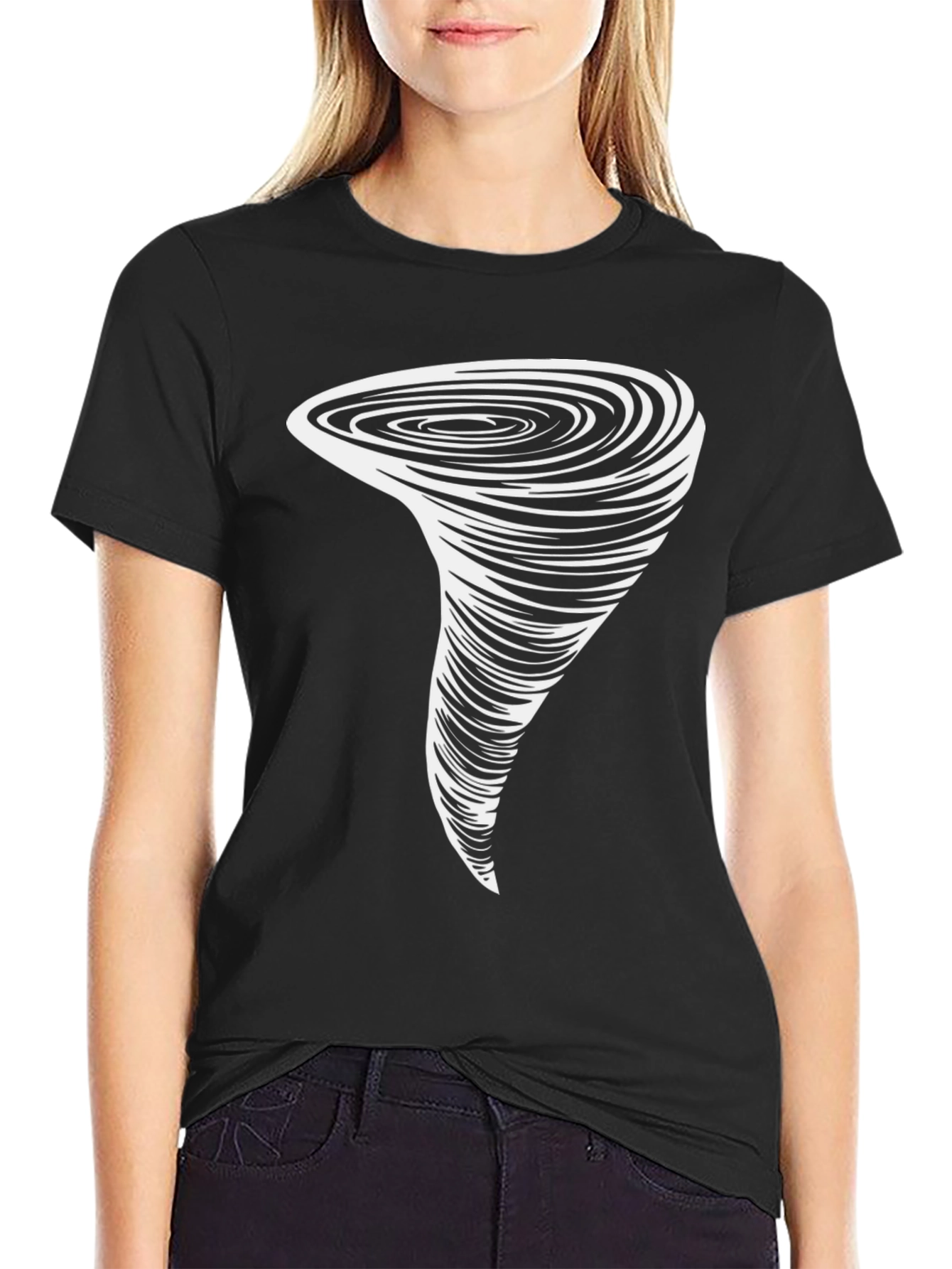 Tornado Graphic Black T-Shirt