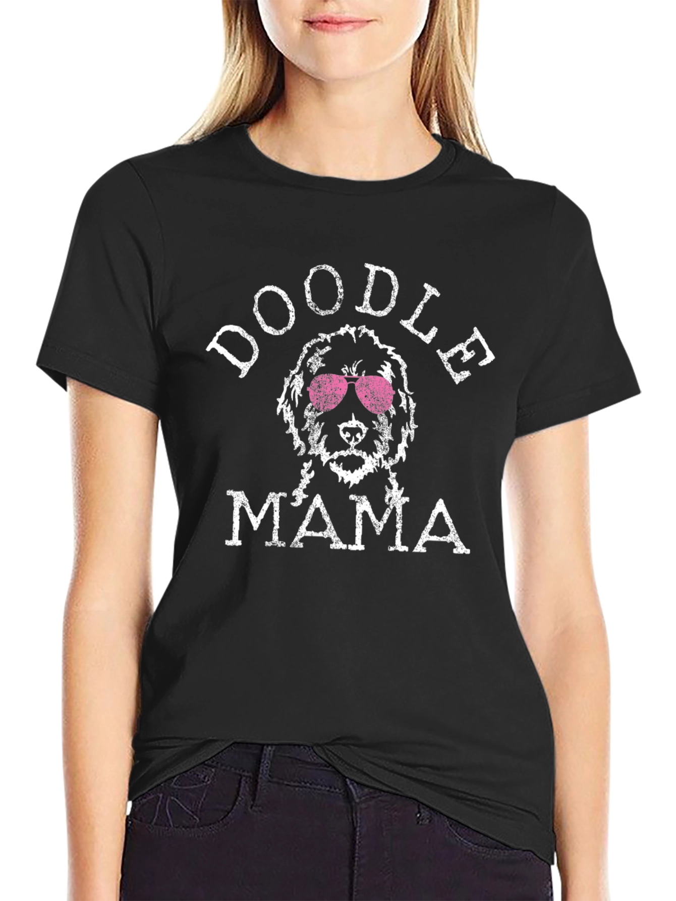 Doodle Mama Black T-Shirt - Dog Lover Tee