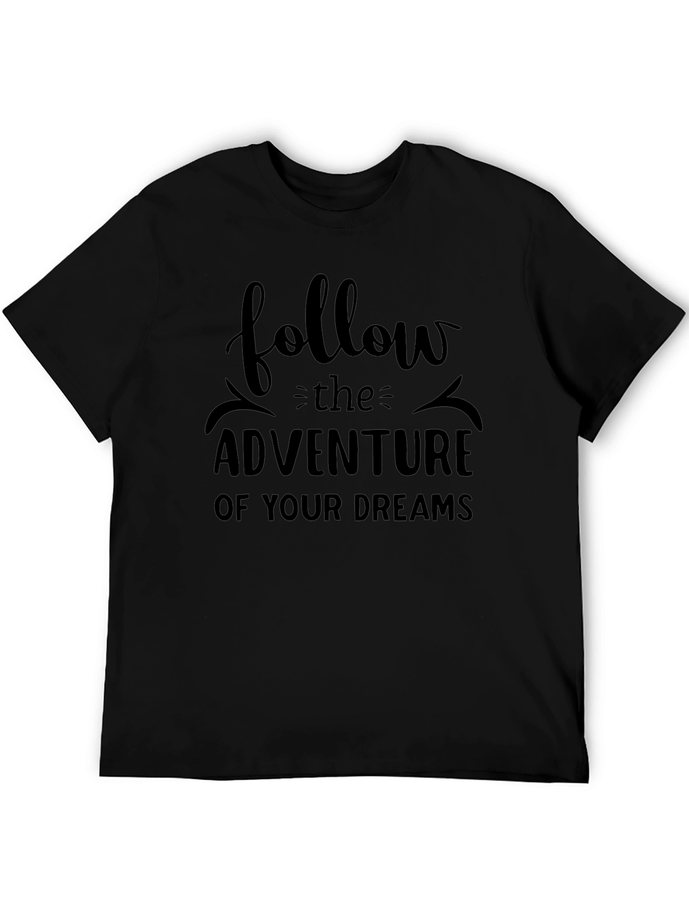 Adventure Dreams Black Graphic Tee
