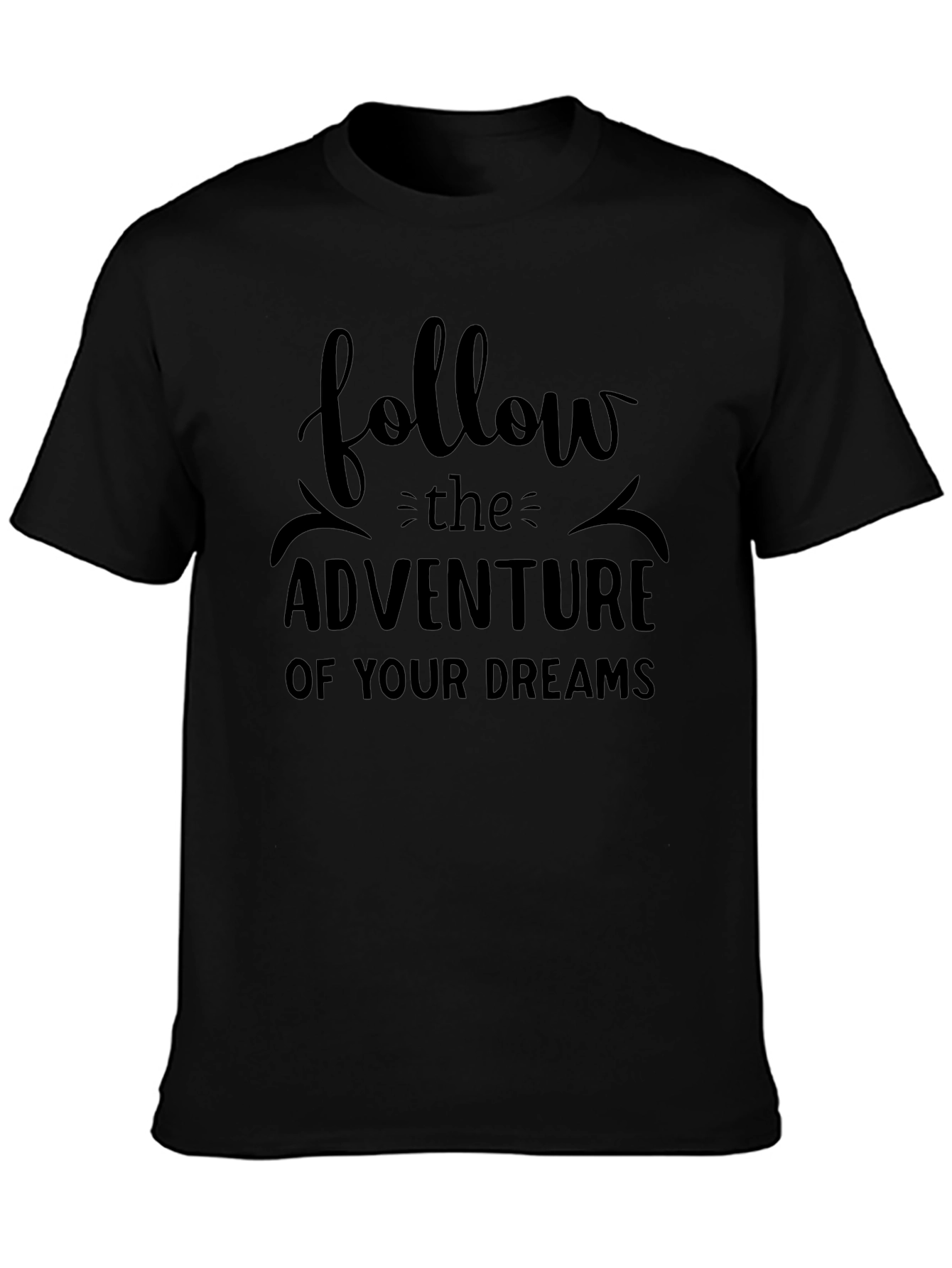 Adventure Dreams Black Graphic Tee