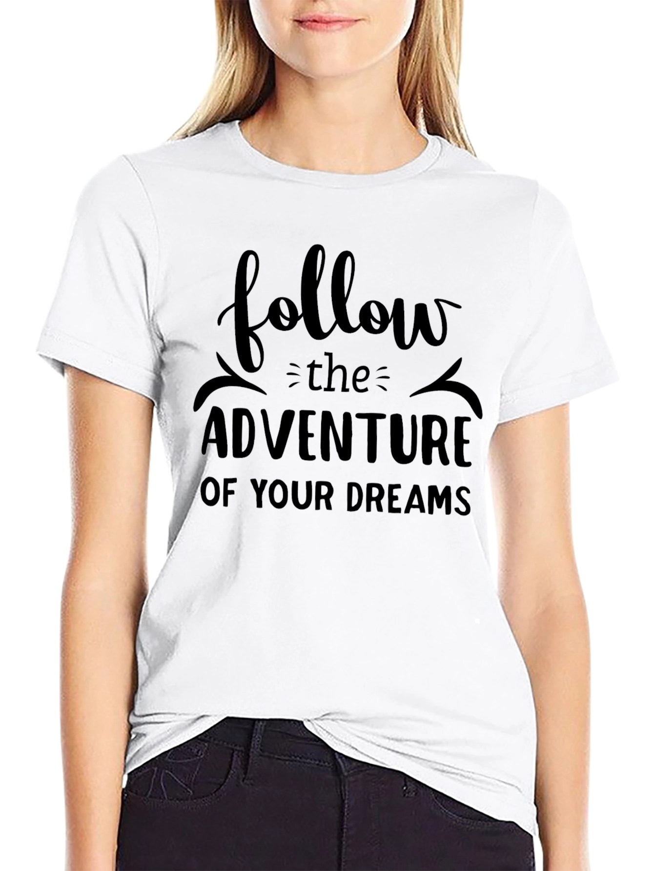 Adventure Dreams Black Graphic Tee