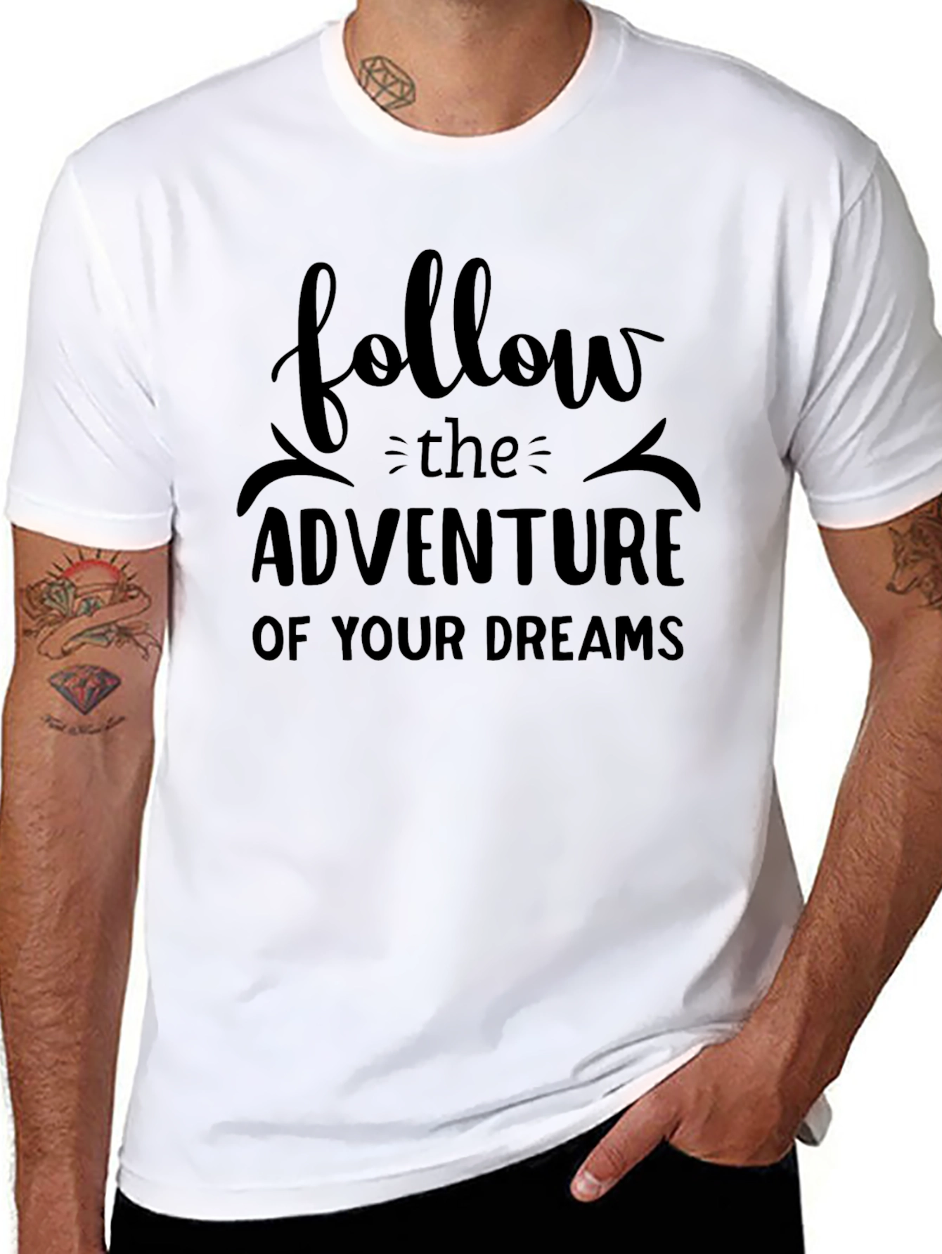 Adventure Dreams Black Graphic Tee