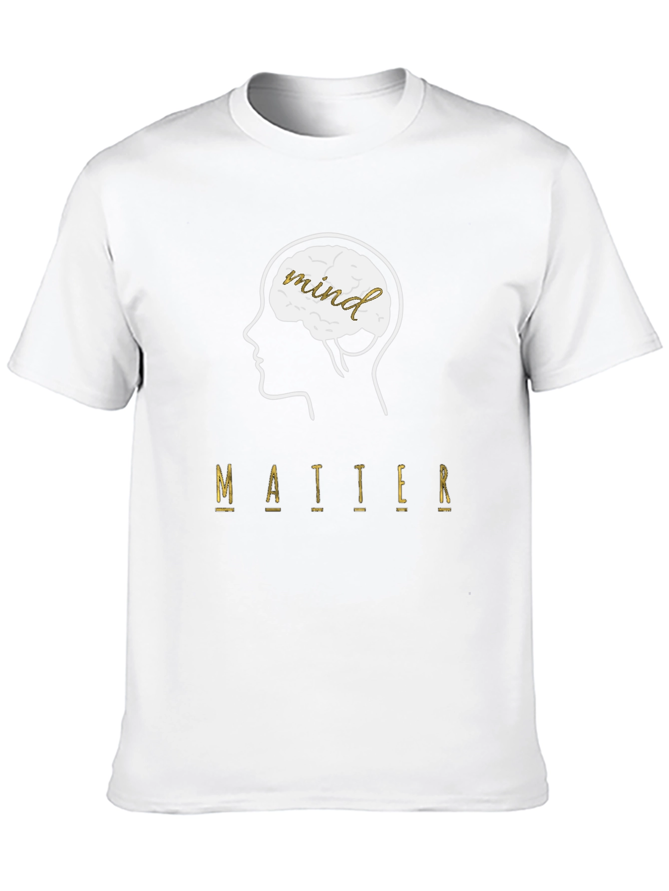 Mind Over Matter Graphic Tee - Black Cotton T-Shirt