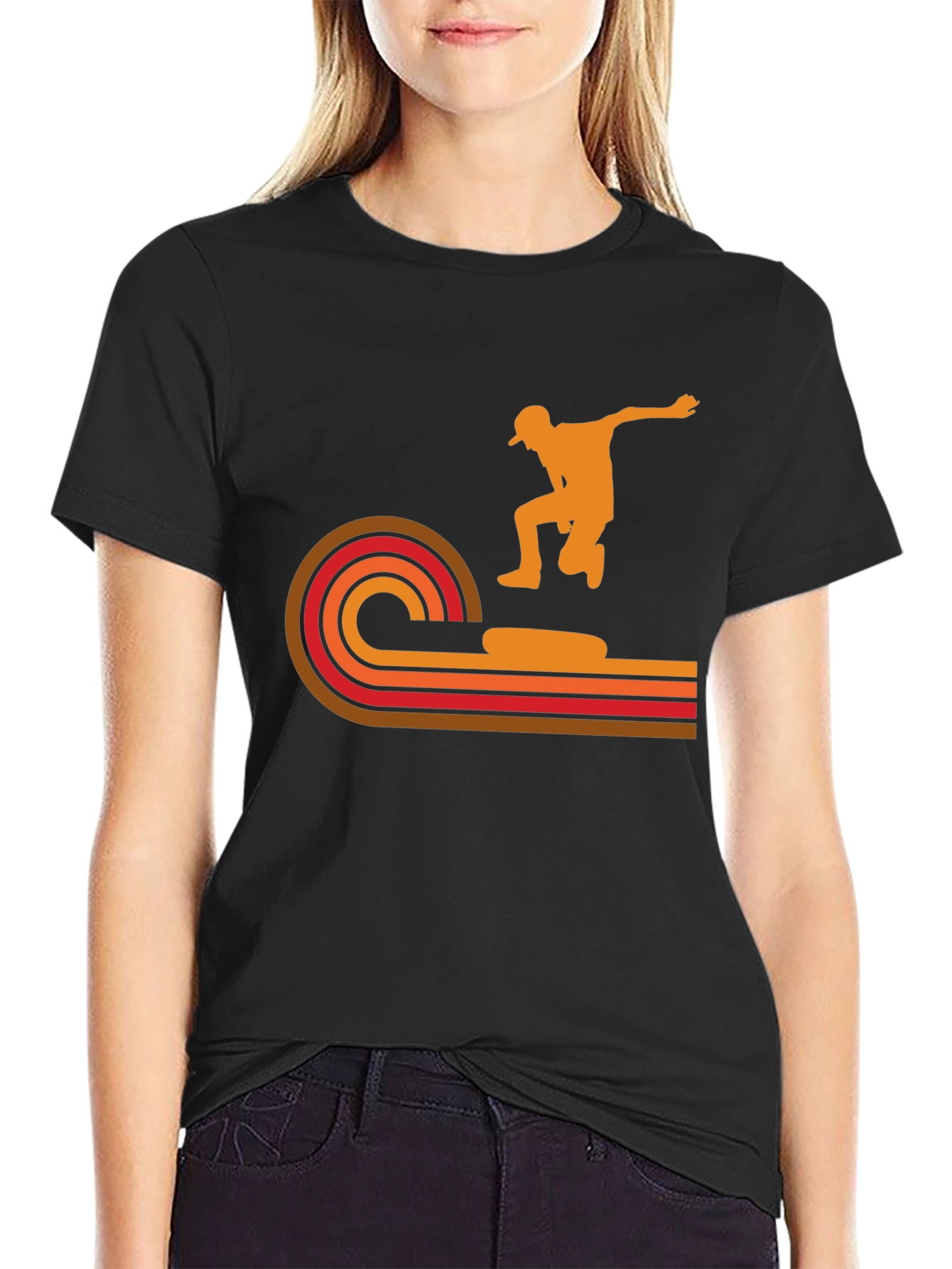 Retro Skater Graphic T-Shirt