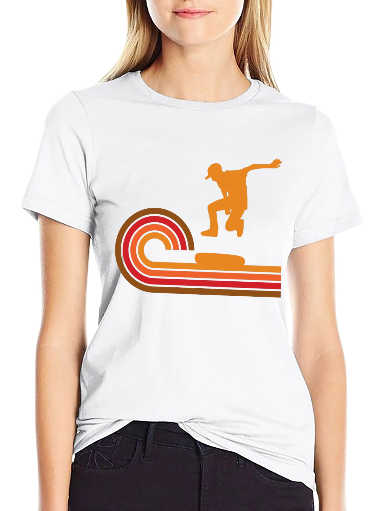 Retro Skater Graphic T-Shirt