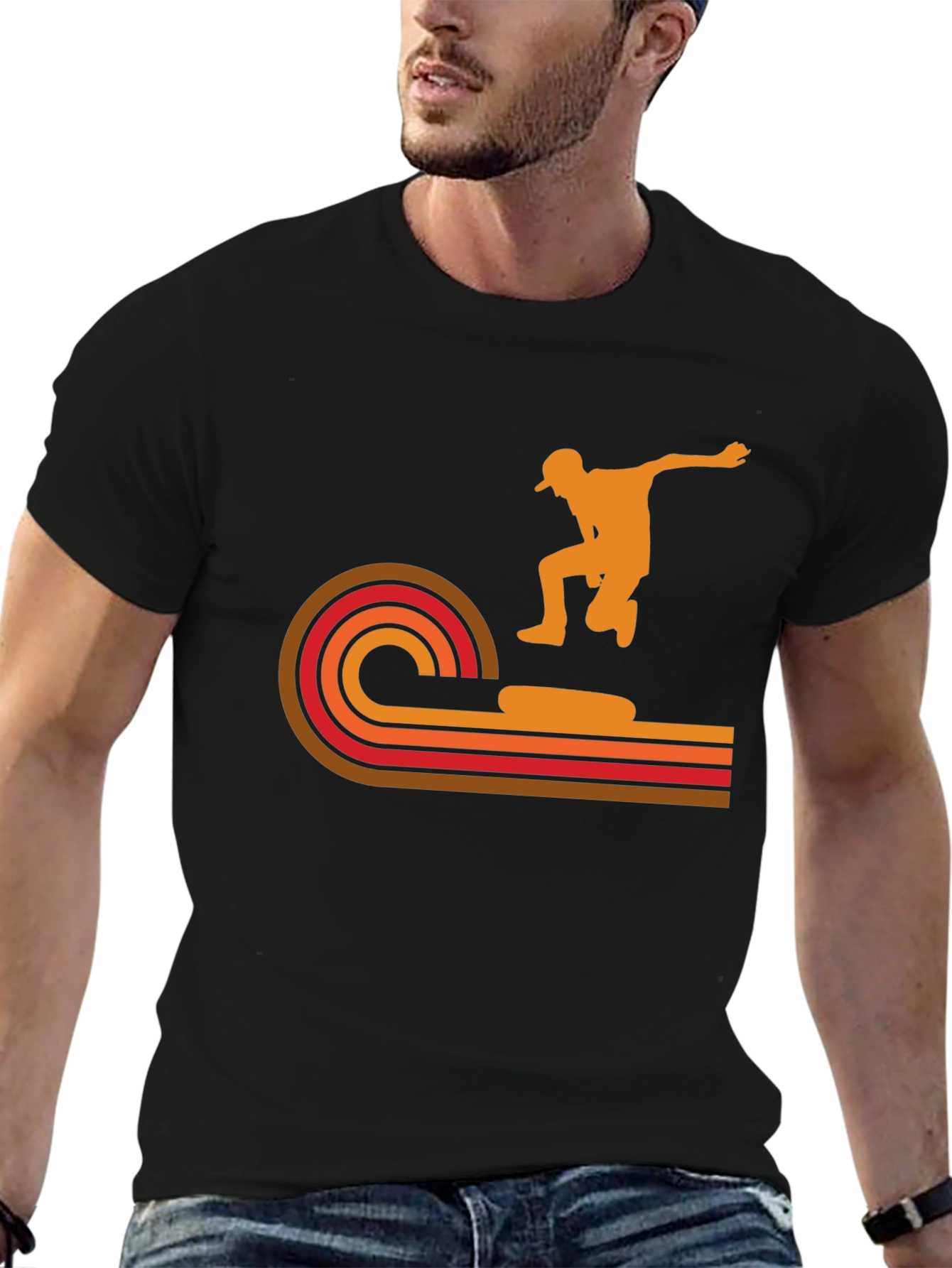 Retro Skater Graphic T-Shirt