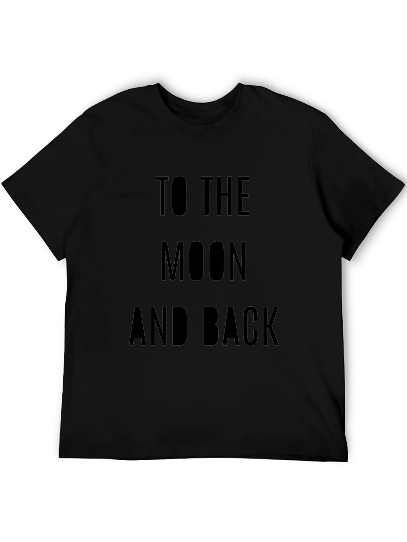 To The Moon And Back Black T-Shirt