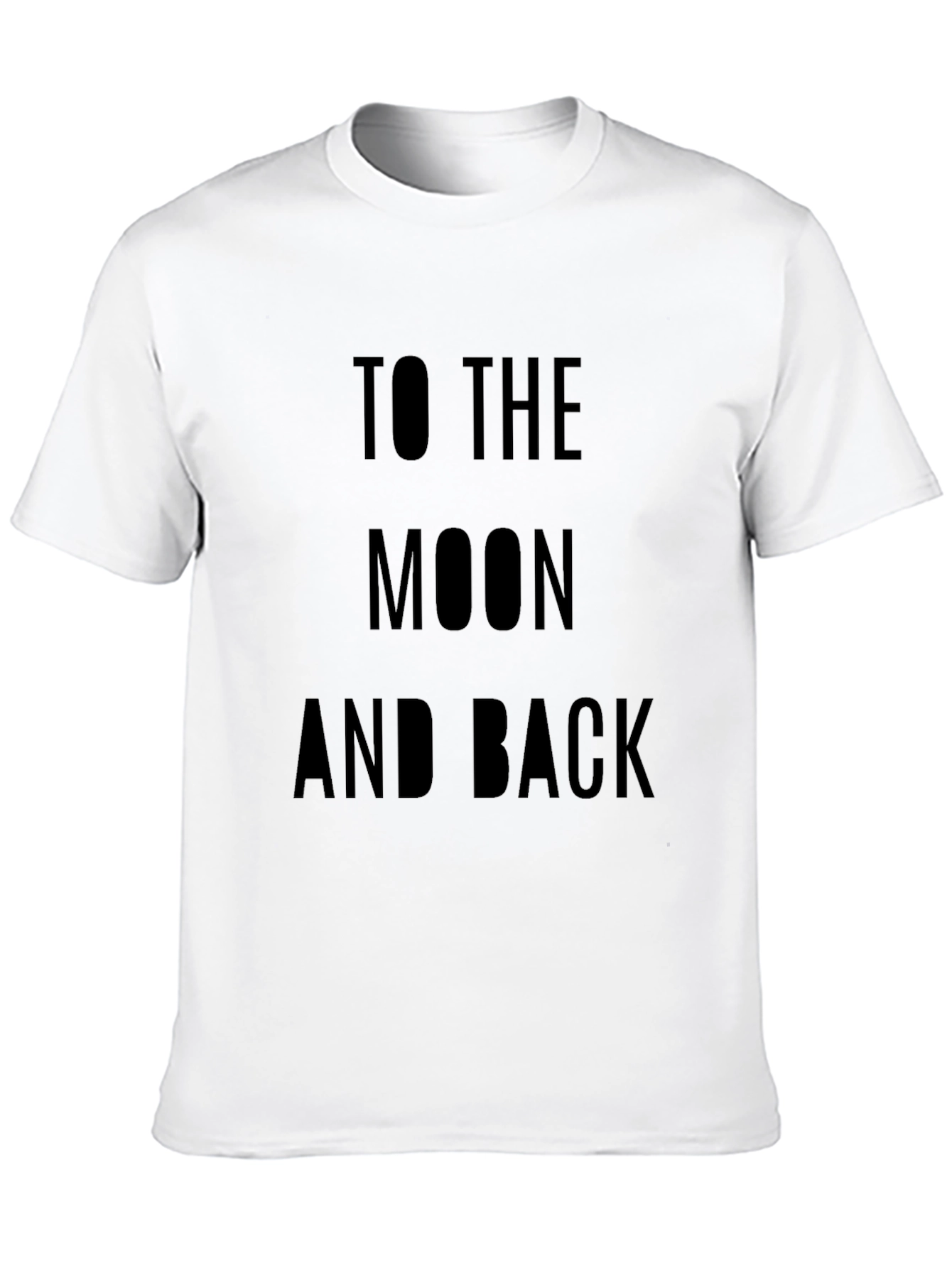 To The Moon And Back Black T-Shirt