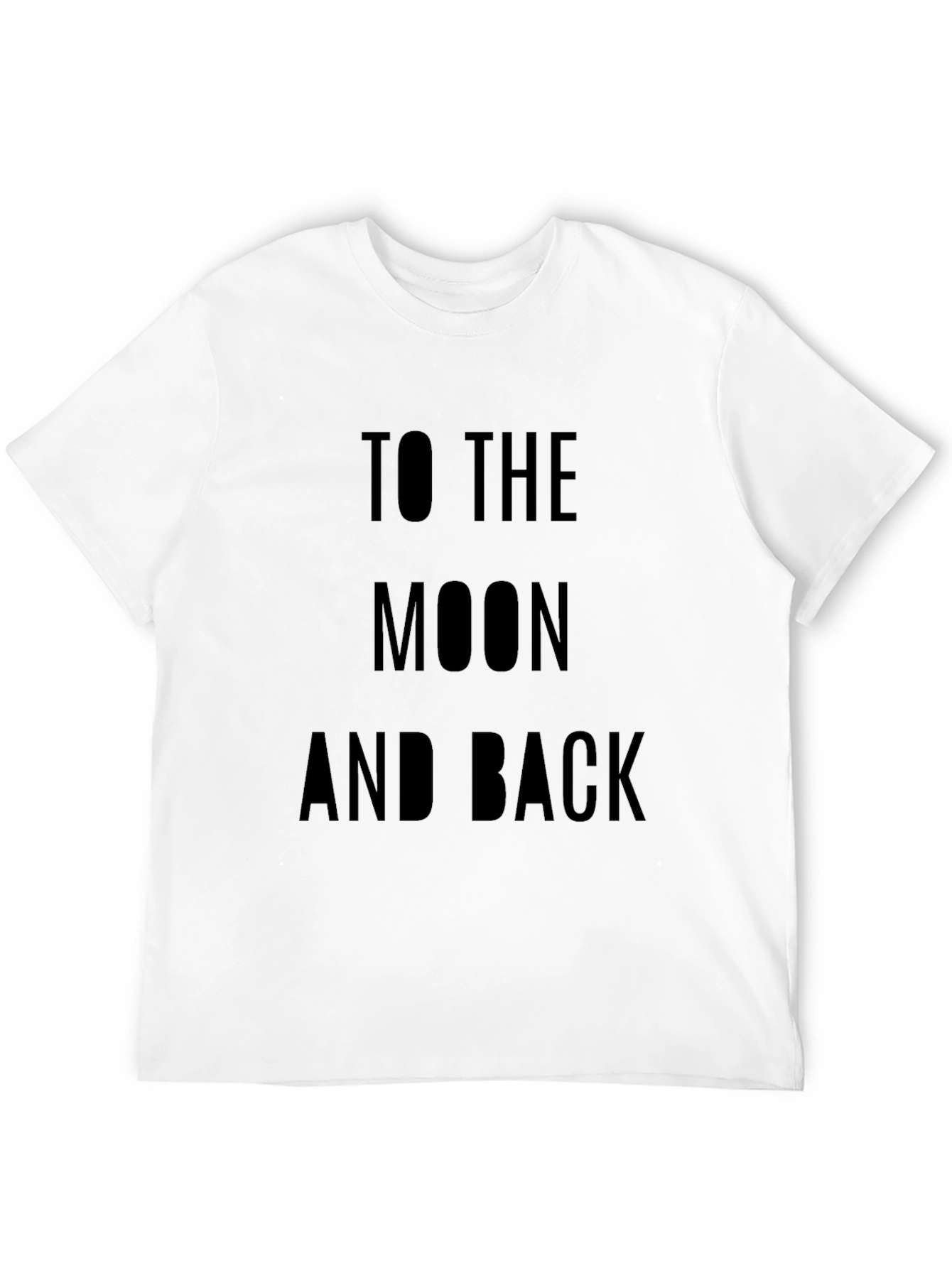 To The Moon And Back Black T-Shirt