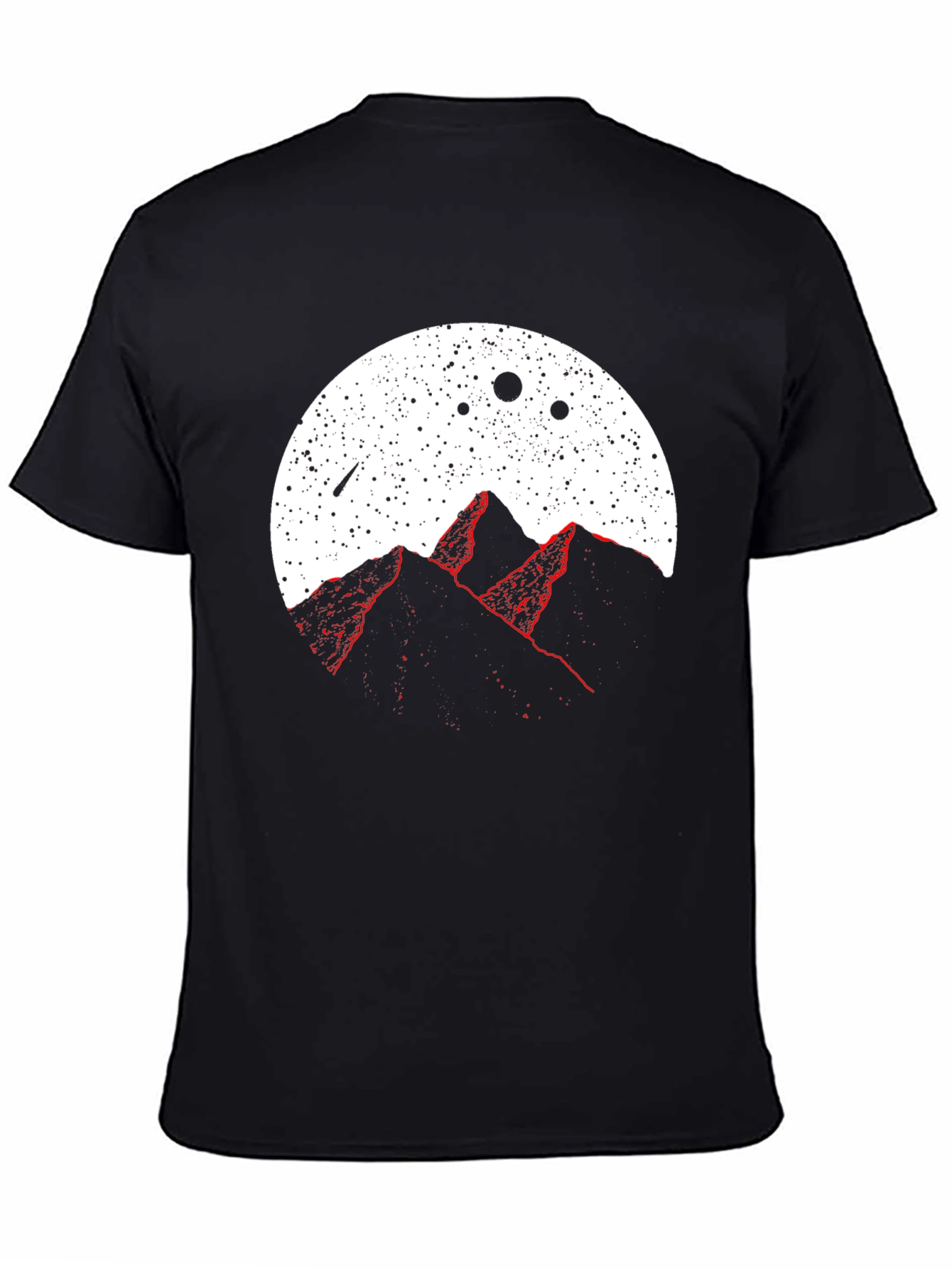 Cosmic Mountains Graphic Tee - Black