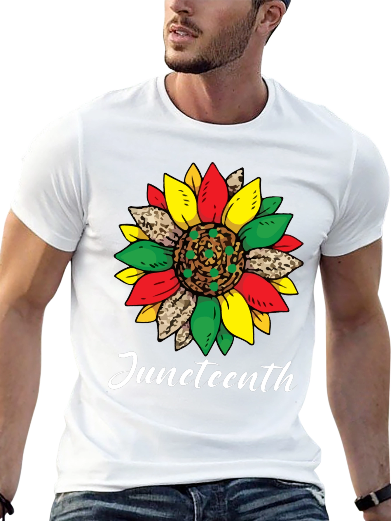 Juneteenth Sunflower Graphic T-Shirt