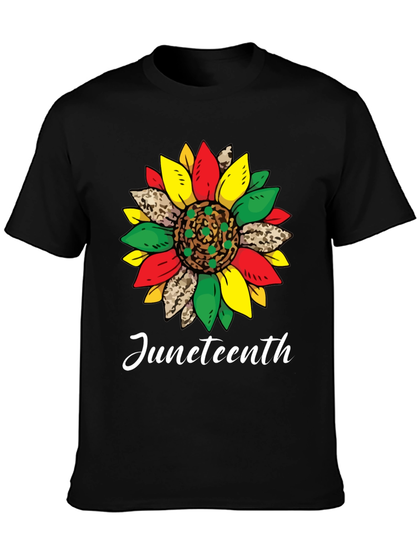 Juneteenth Sunflower Graphic T-Shirt