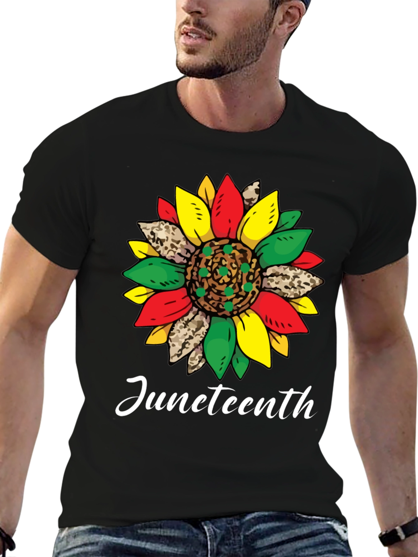 Juneteenth Sunflower Graphic T-Shirt
