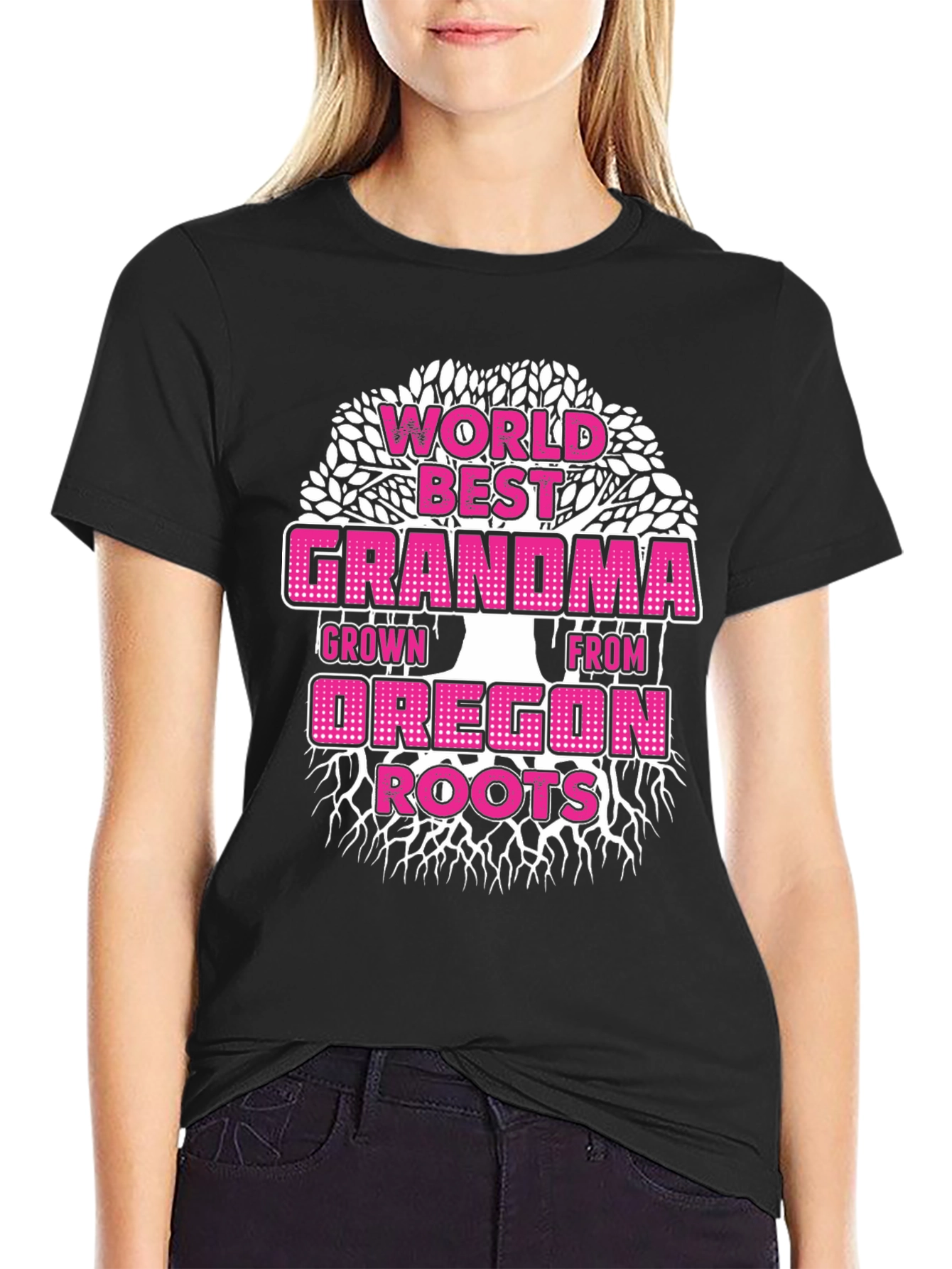 Worlds Best Grandma Oregon Roots T-Shirt