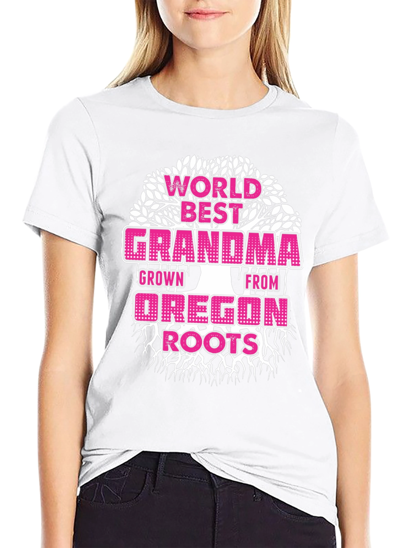 Worlds Best Grandma Oregon Roots T-Shirt