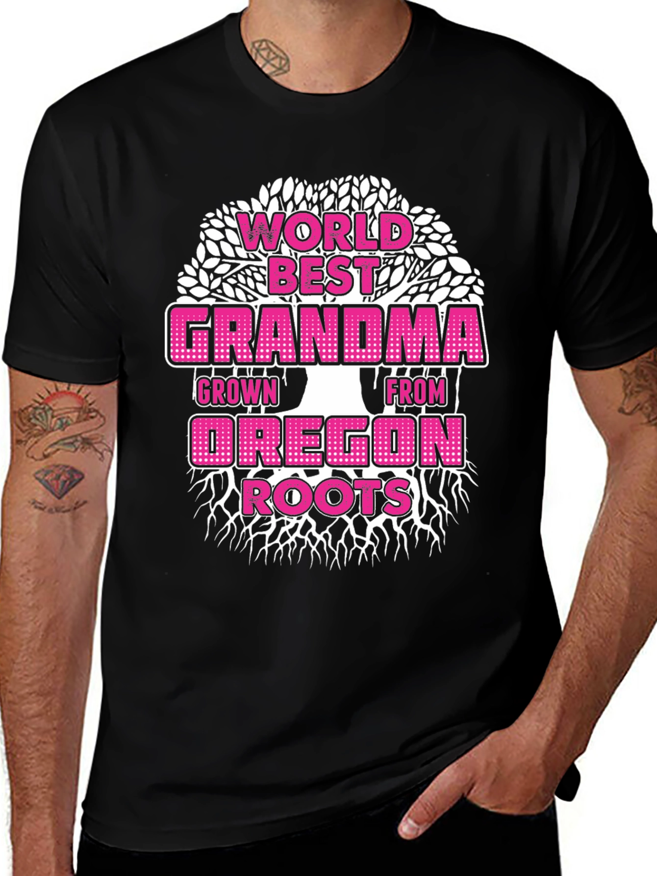 Worlds Best Grandma Oregon Roots T-Shirt
