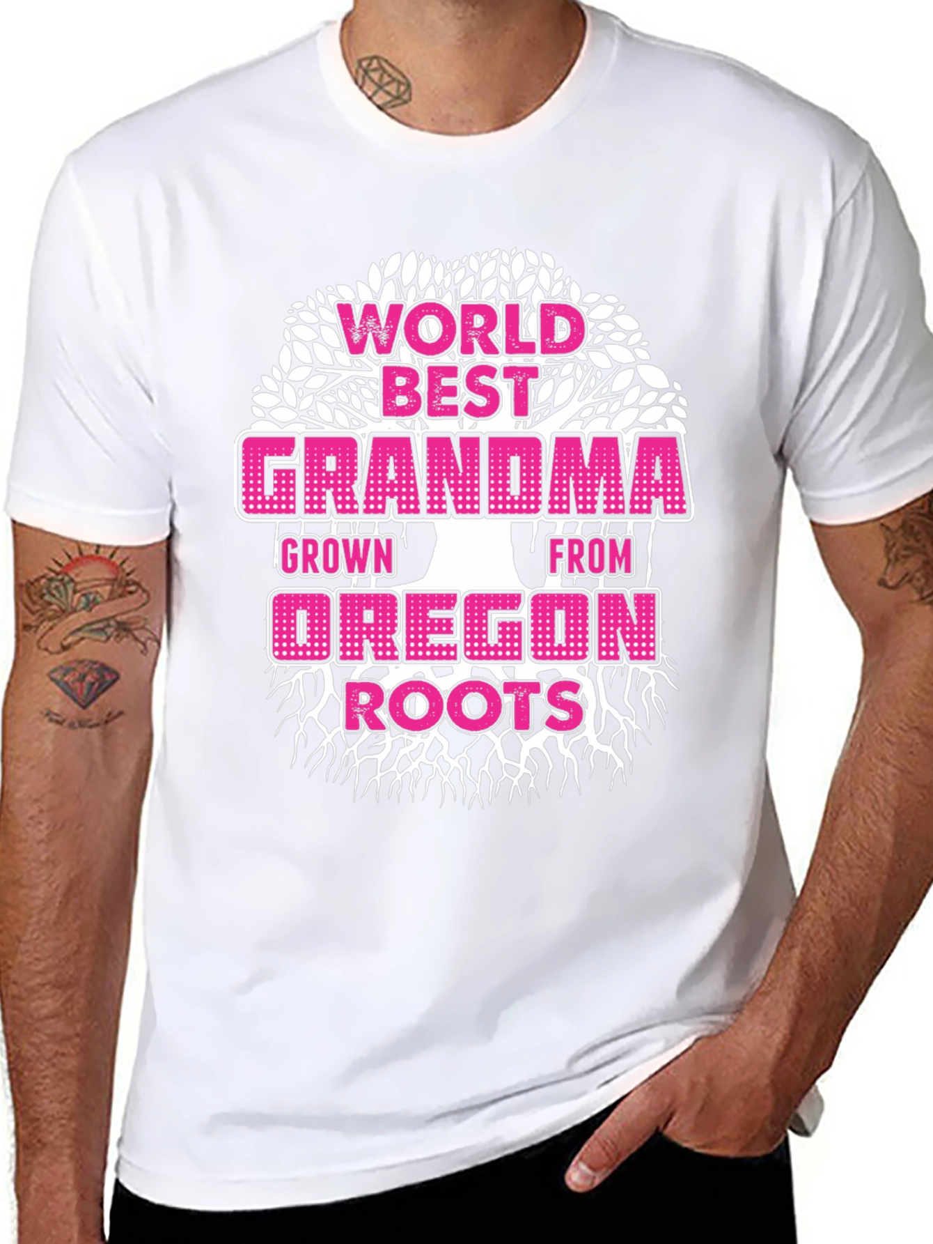Worlds Best Grandma Oregon Roots T-Shirt