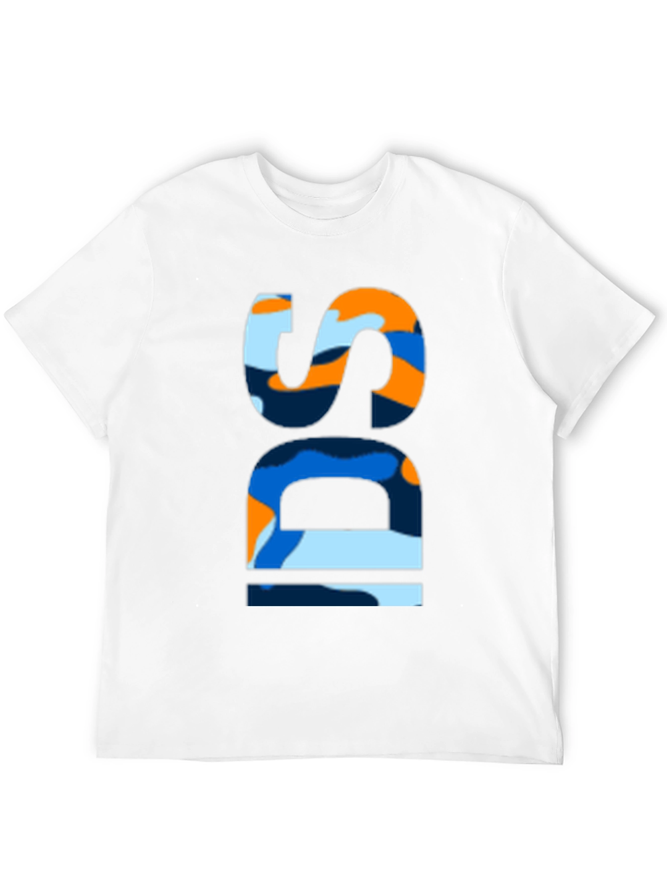 Abstract Camo SD Mens Black T-Shirt