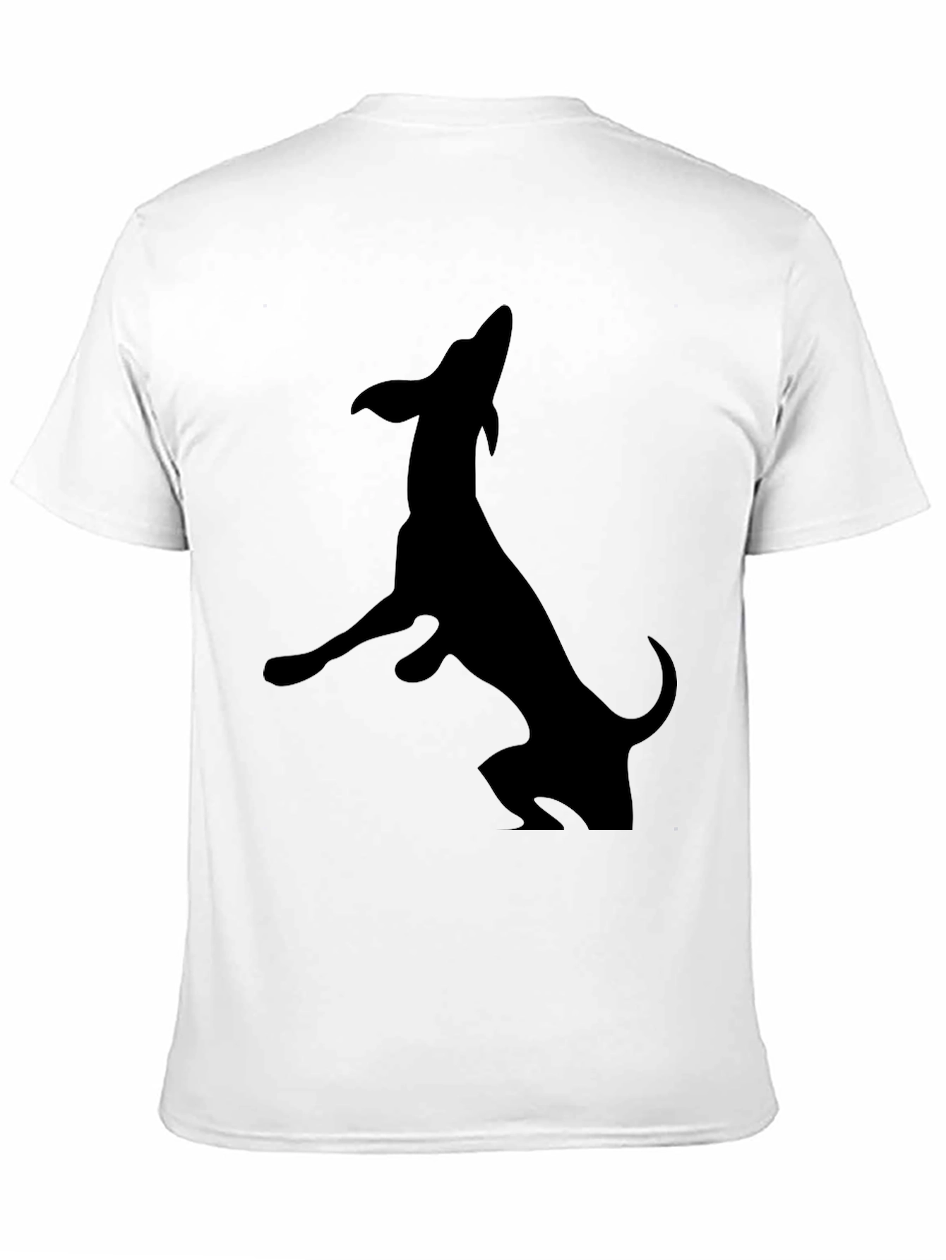 Black Dachshund Silhouette Graphic Tee