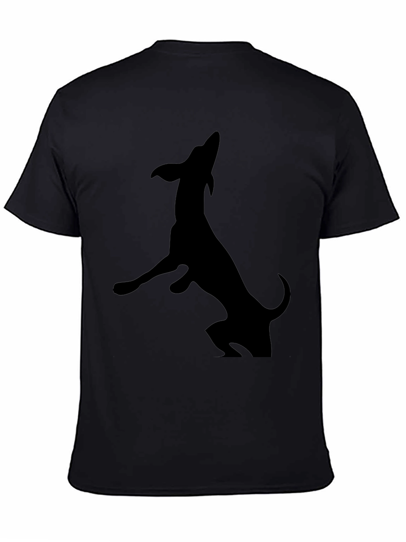 Black Dachshund Silhouette Graphic Tee