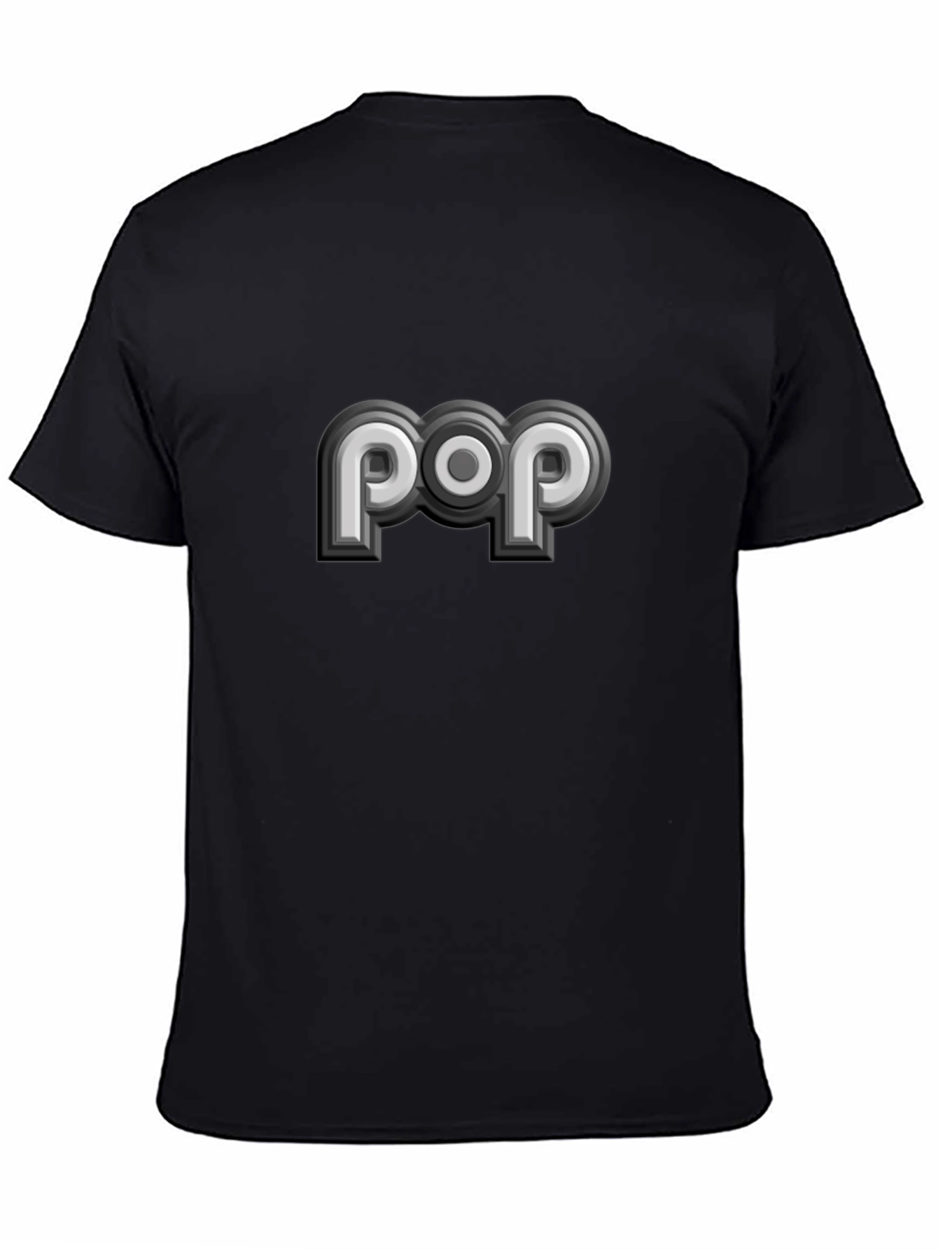 Retro POP Graphic Tee - Stylish Black T-Shirt