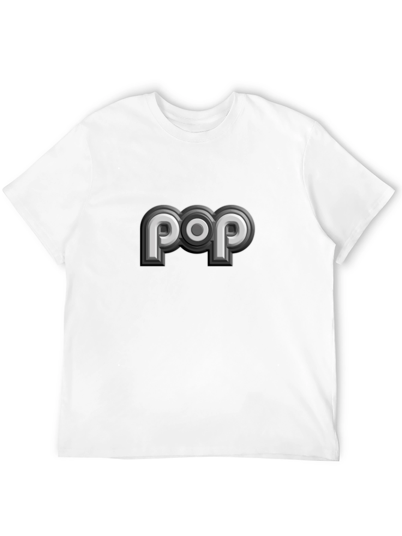 Retro POP Graphic Tee - Stylish Black T-Shirt