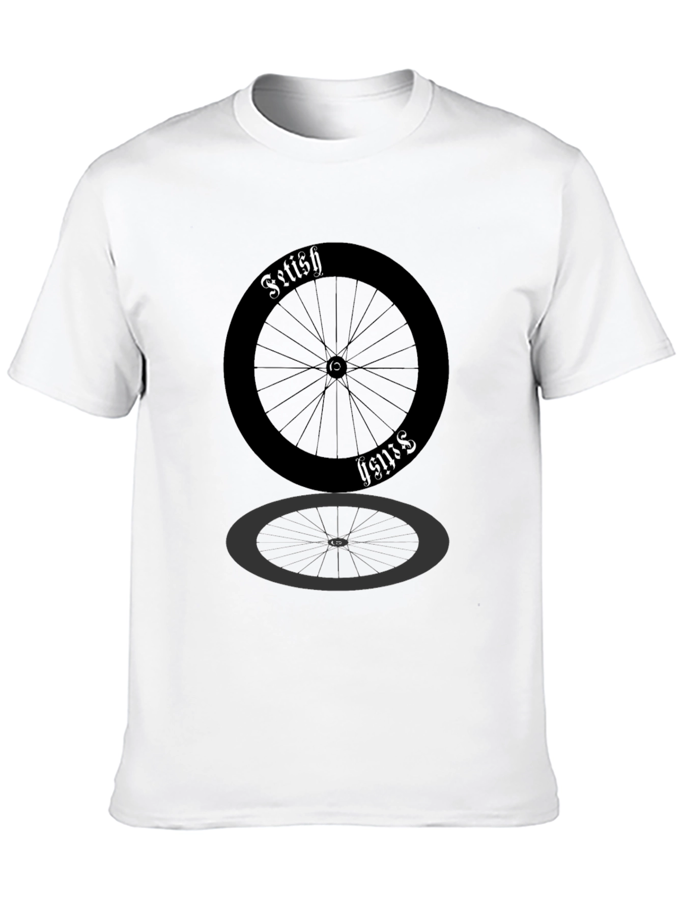 Fetish Cycle Wheel Black T-Shirt