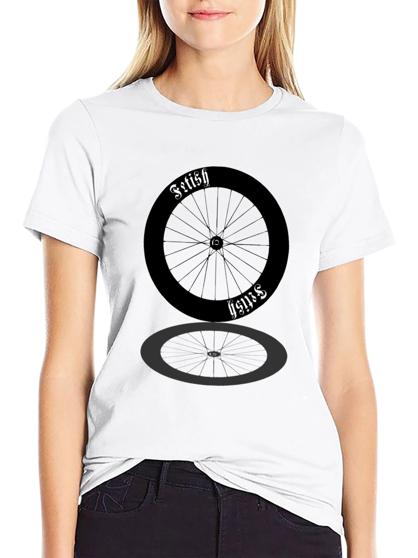 Fetish Cycle Wheel Black T-Shirt