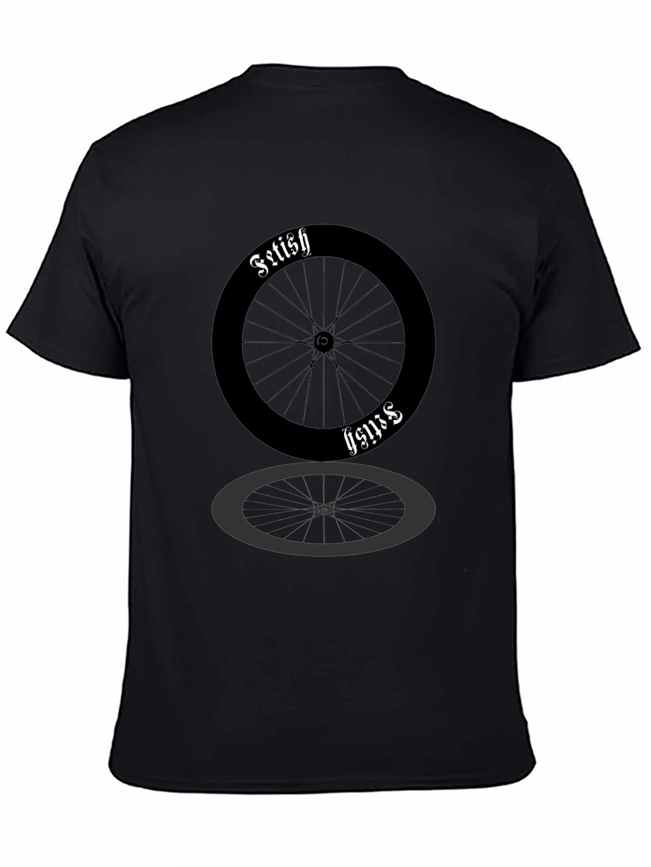 Fetish Cycle Wheel Black T-Shirt