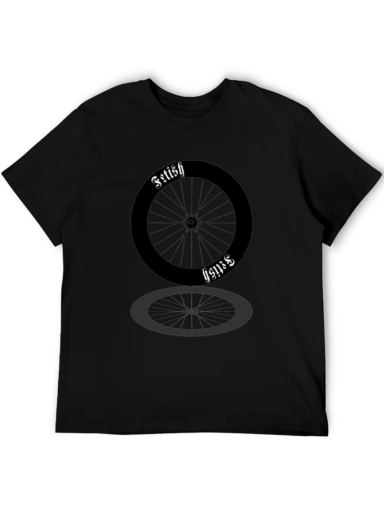 Fetish Cycle Wheel Black T-Shirt