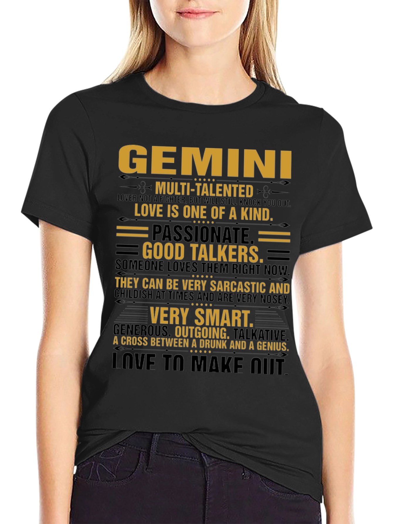 Gemini Zodiac Sign Graphic T-Shirt
