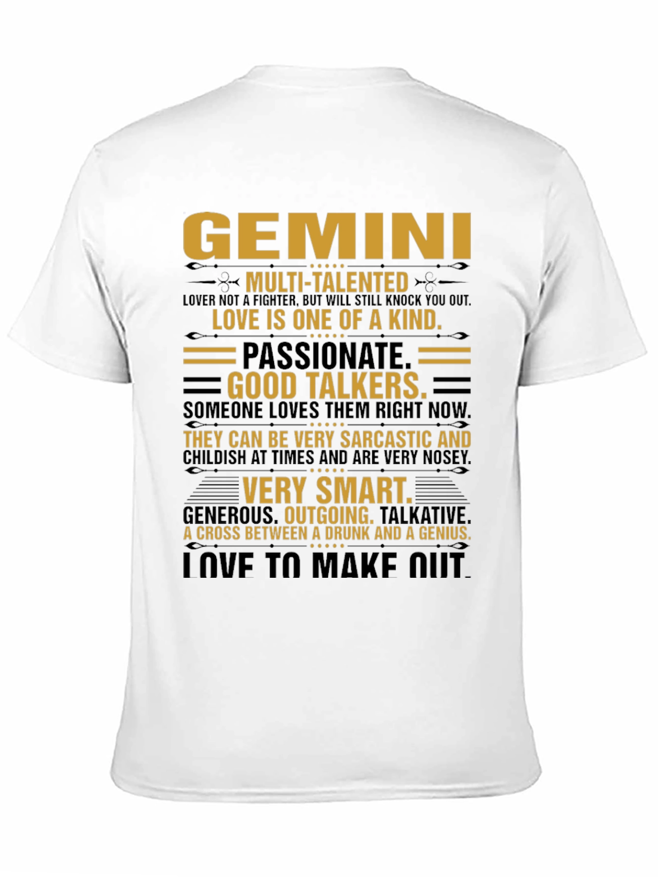 Gemini Zodiac Sign Graphic T-Shirt