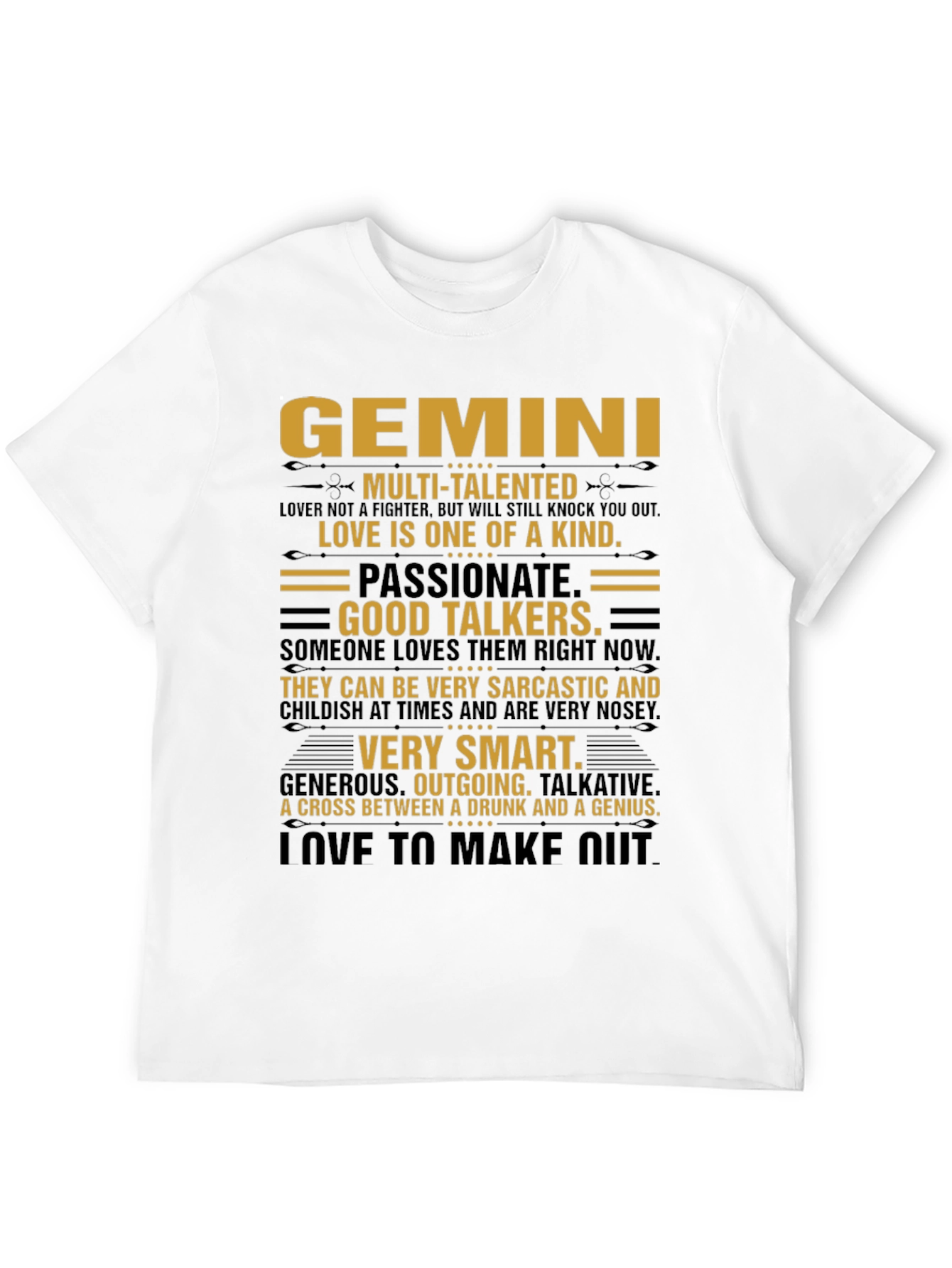 Gemini Zodiac Sign Graphic T-Shirt